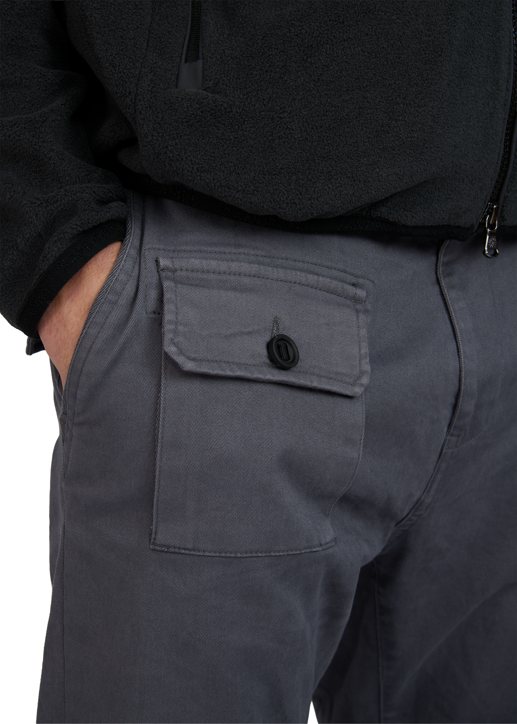 Sandbanks Stretch Combat Trouser - Charcoal