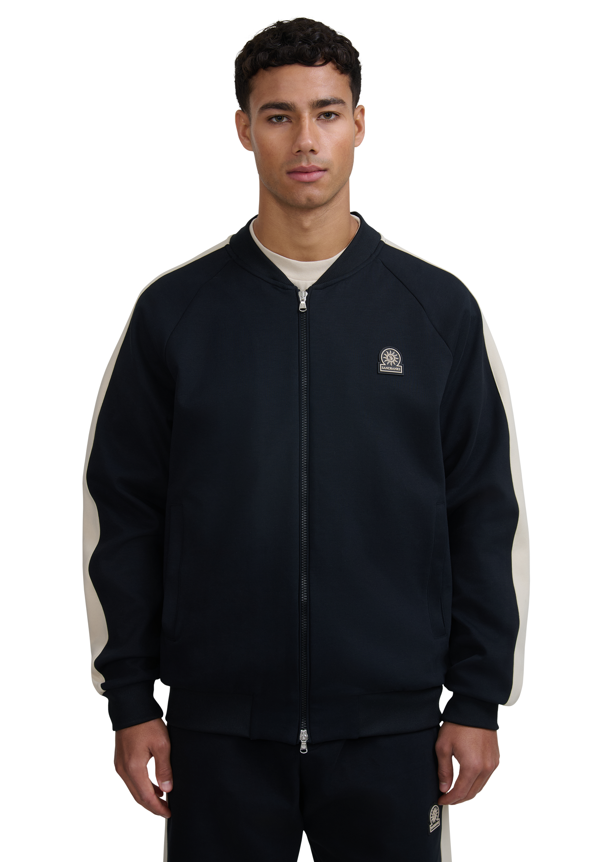 Interlock Panel Track Top - Black