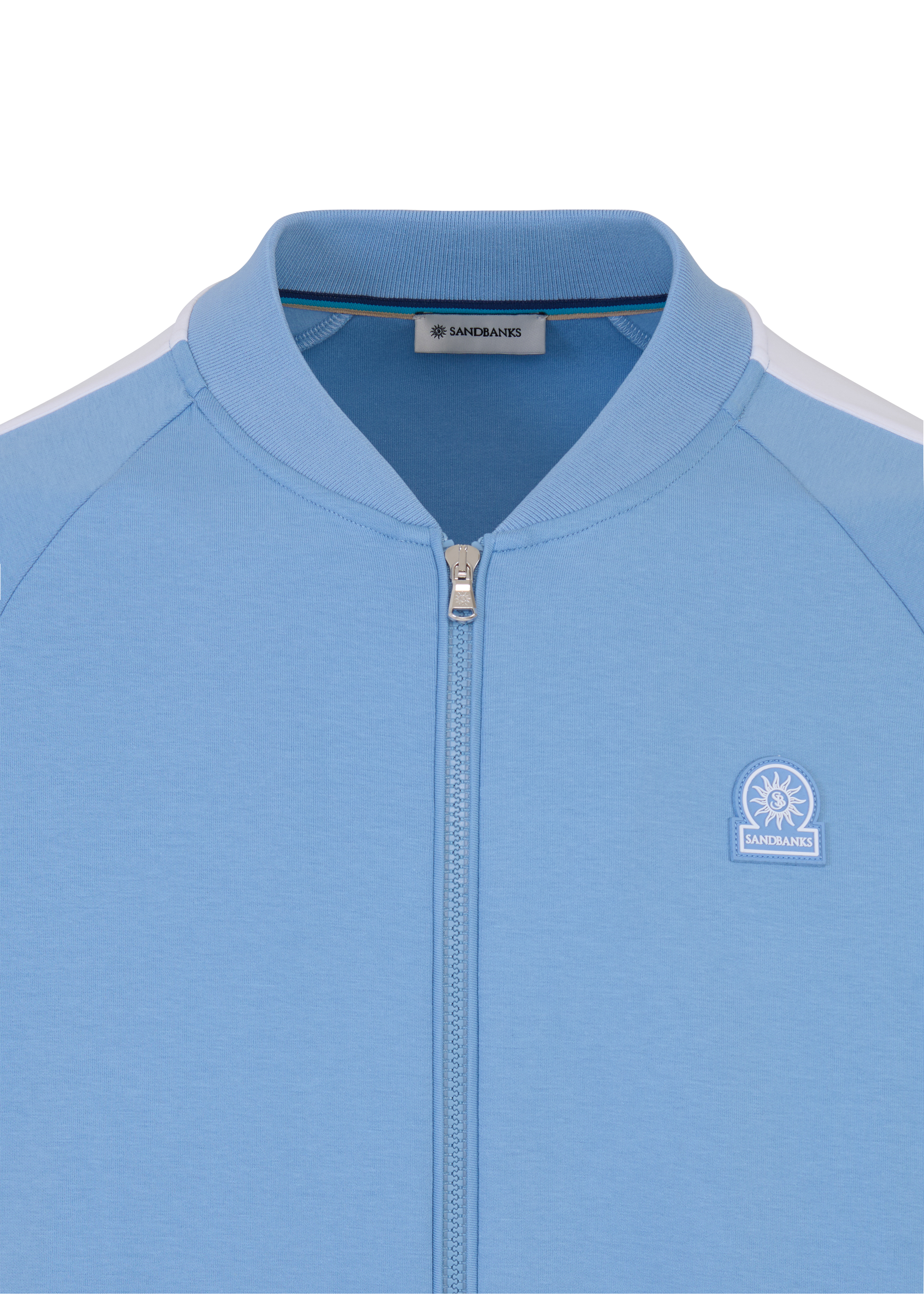 Interlock Panel Track Top - Dusty Blue