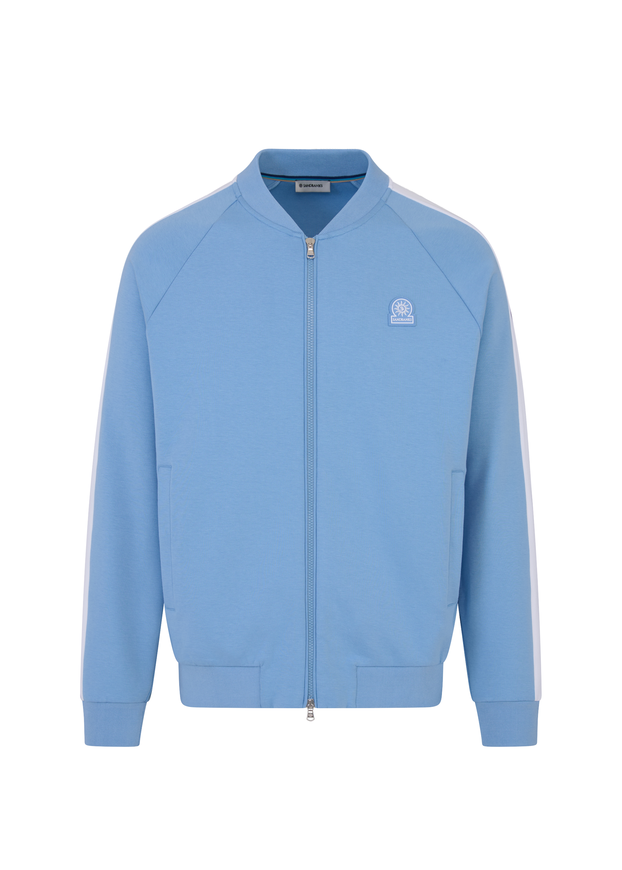 Interlock Panel Track Top - Dusty Blue