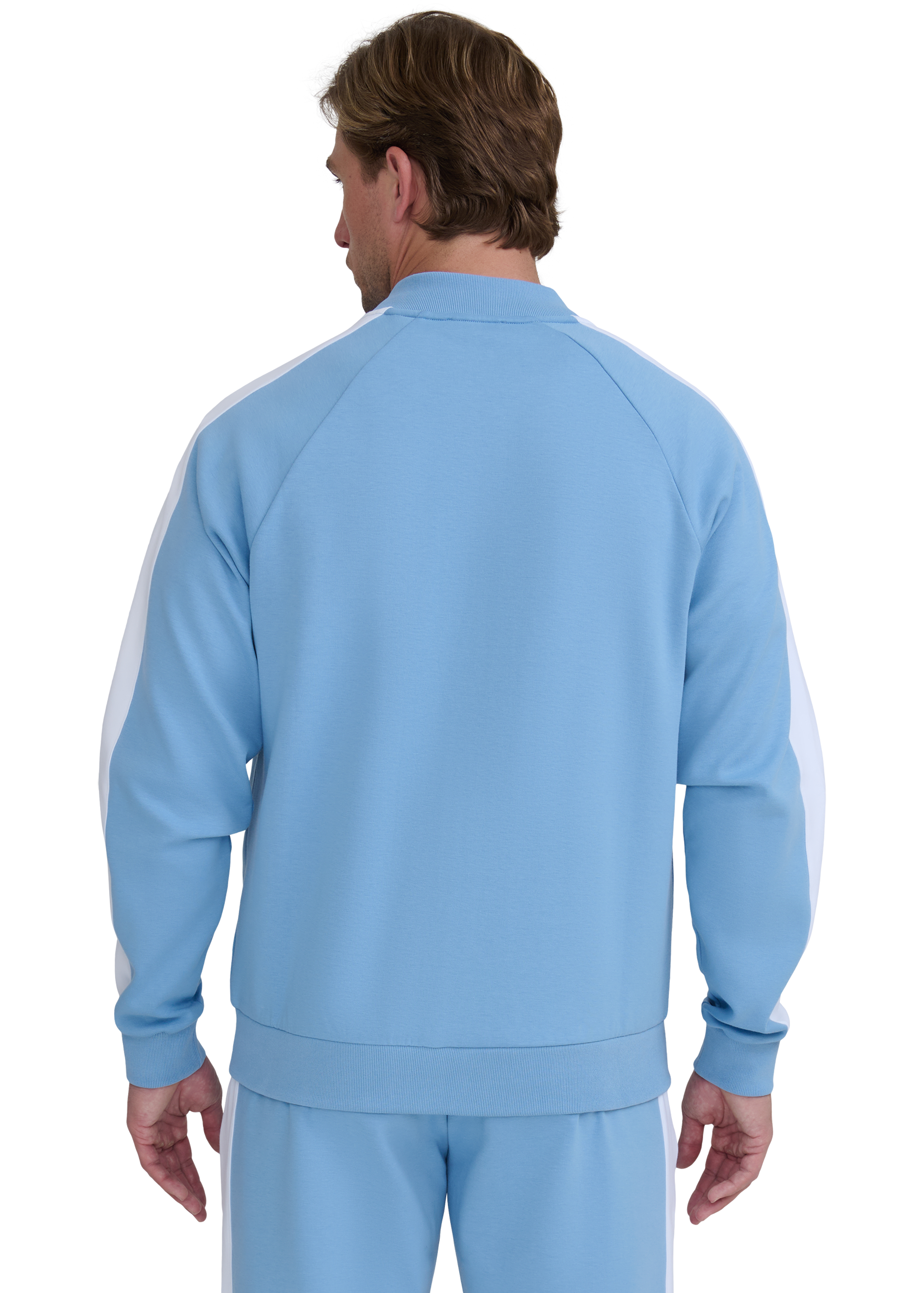 Interlock Panel Track Top - Dusty Blue