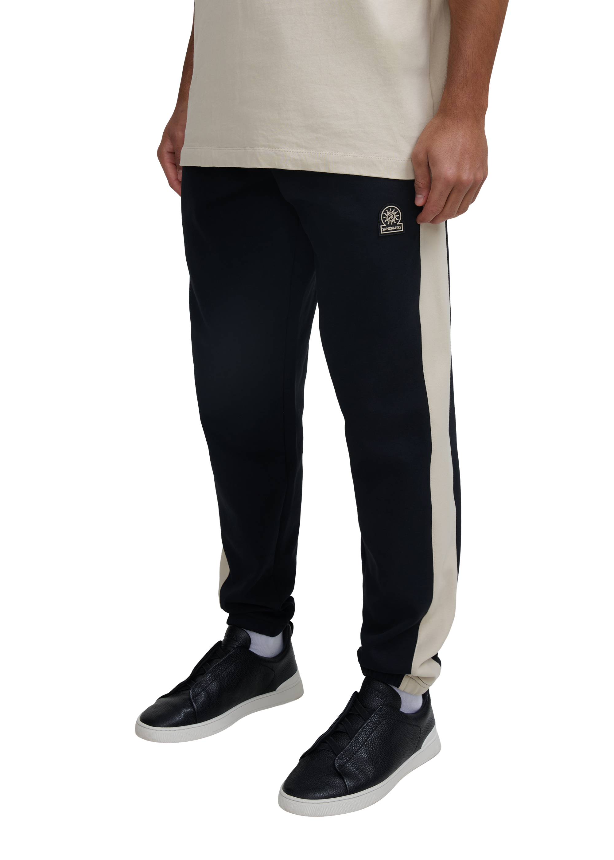 Interlock Panel Track Pant - Black