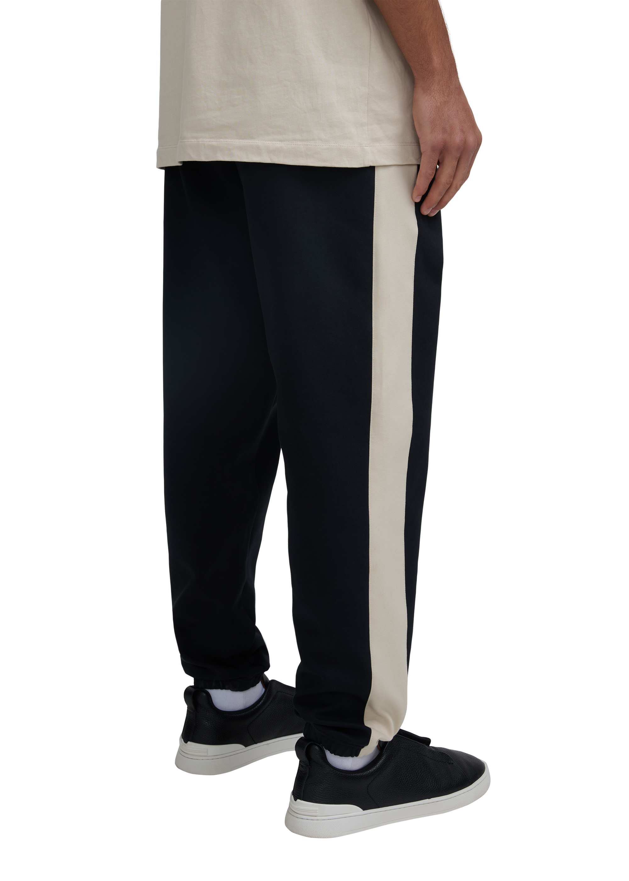 Interlock Panel Track Pant - Black