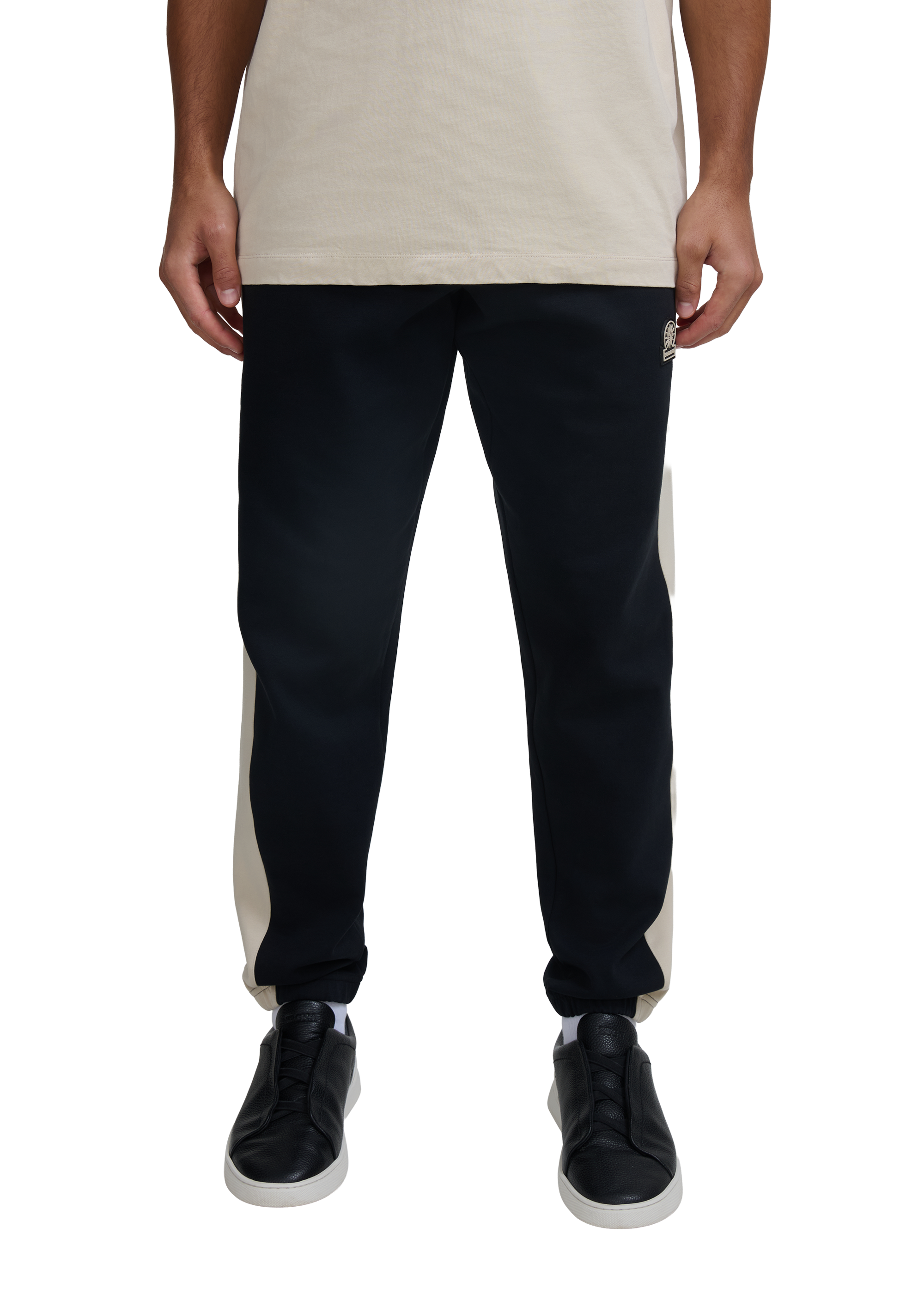 Interlock Panel Track Pant - Black