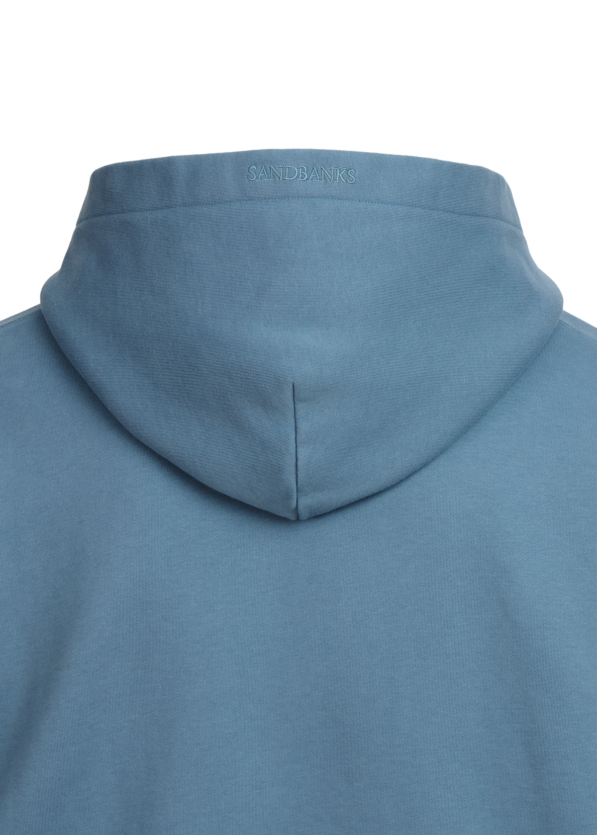 Sandbanks Badge Logo Zip Hoodie - Teal