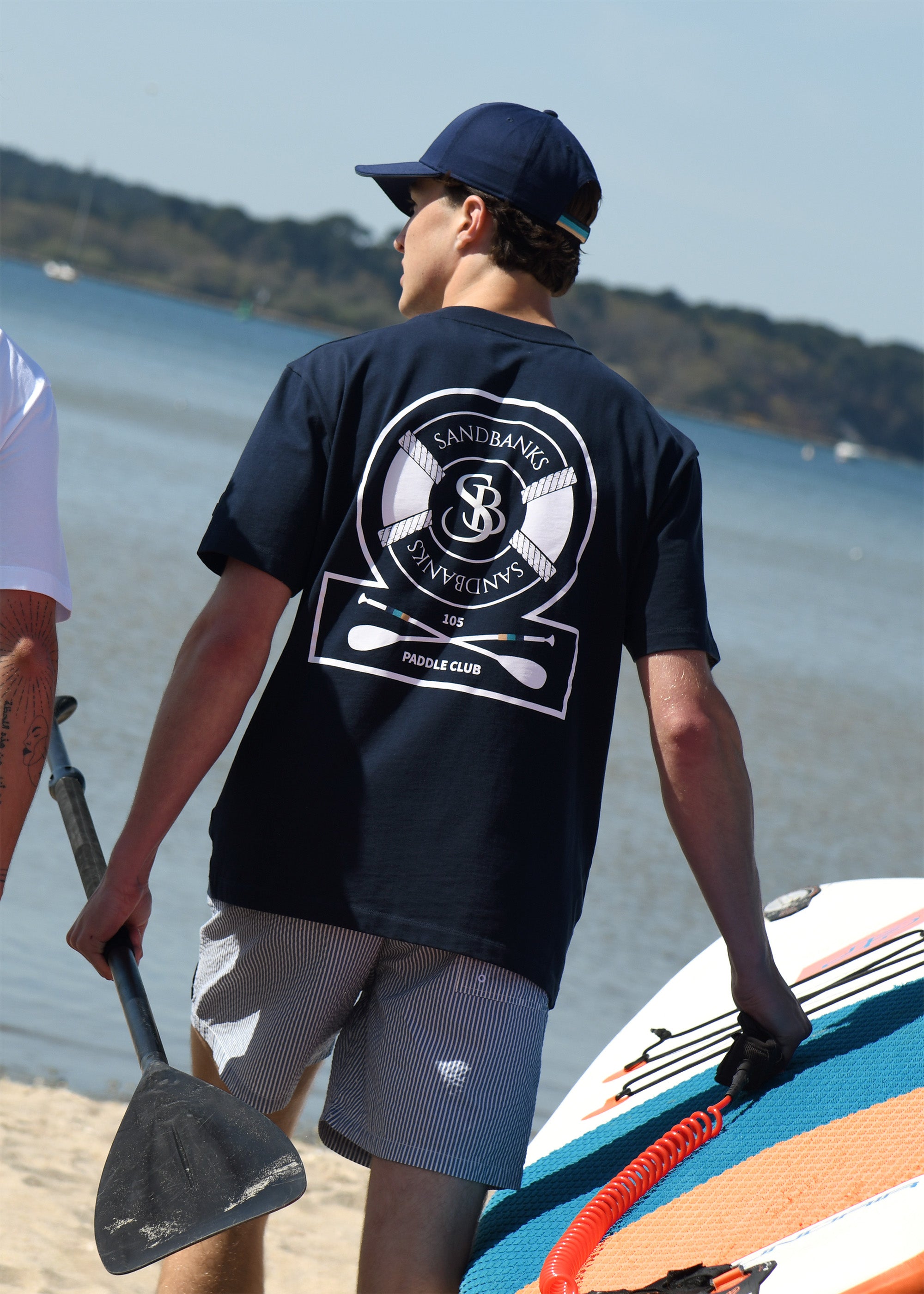 Sandbanks Paddle Club T-Shirt- Navy