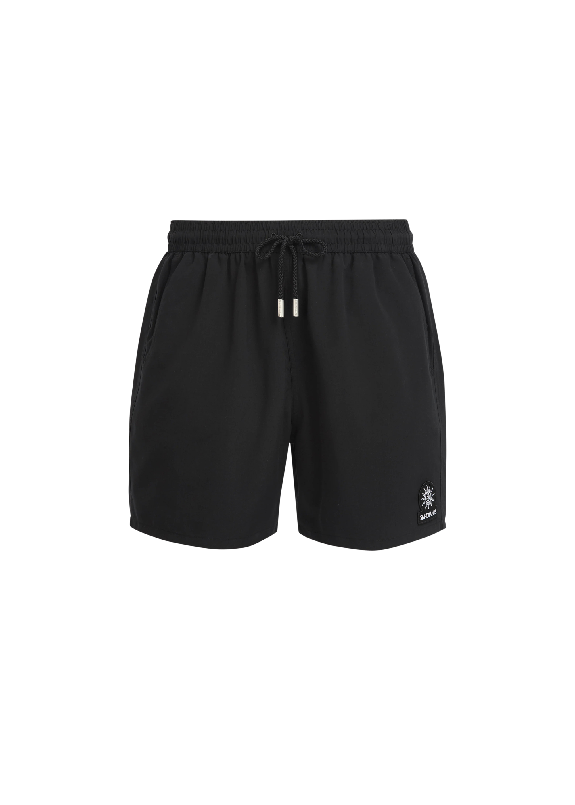 Sandbanks Badge Logo Swim Shorts - Black