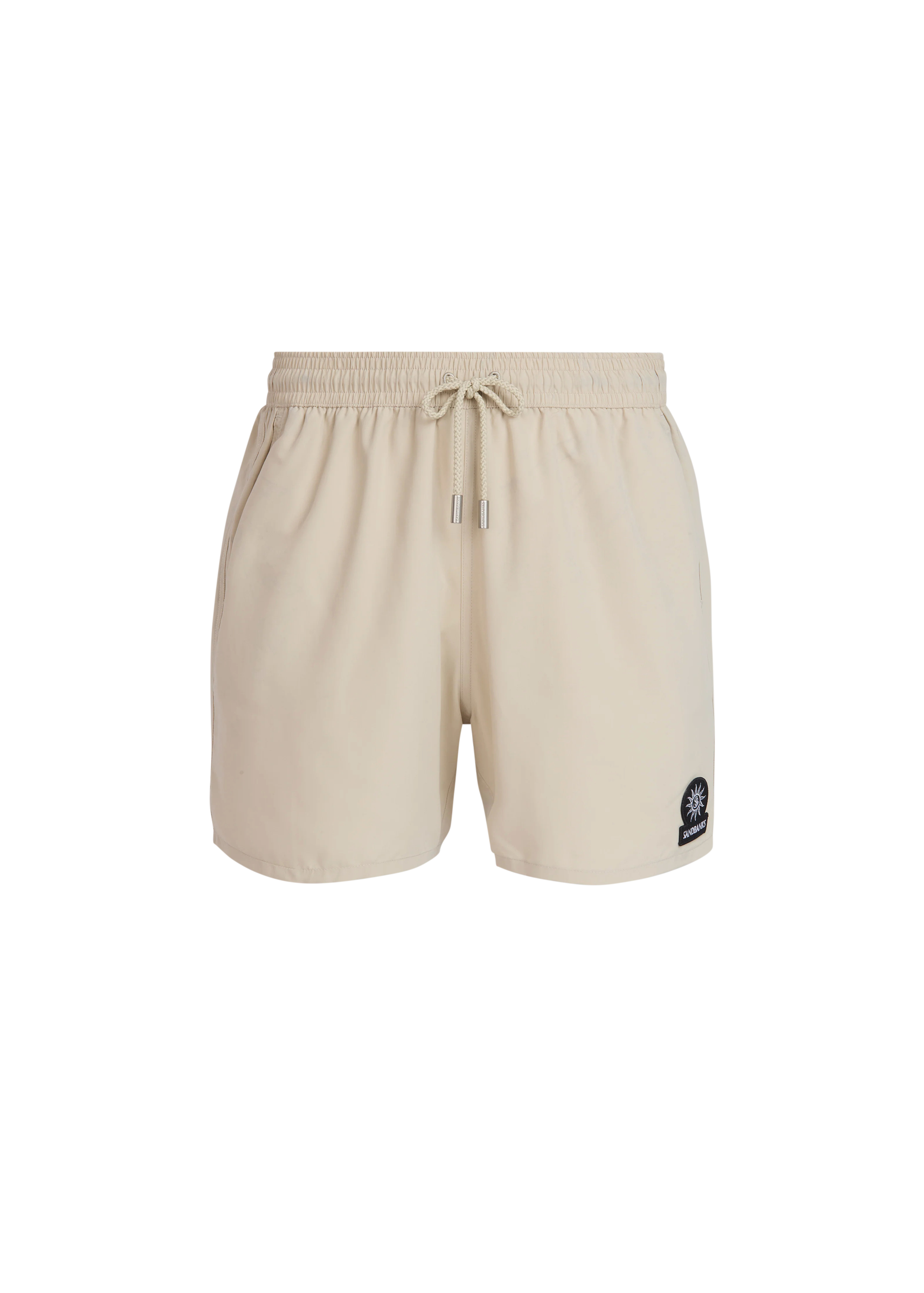 Sandbanks Badge Logo Swim Shorts - Stone