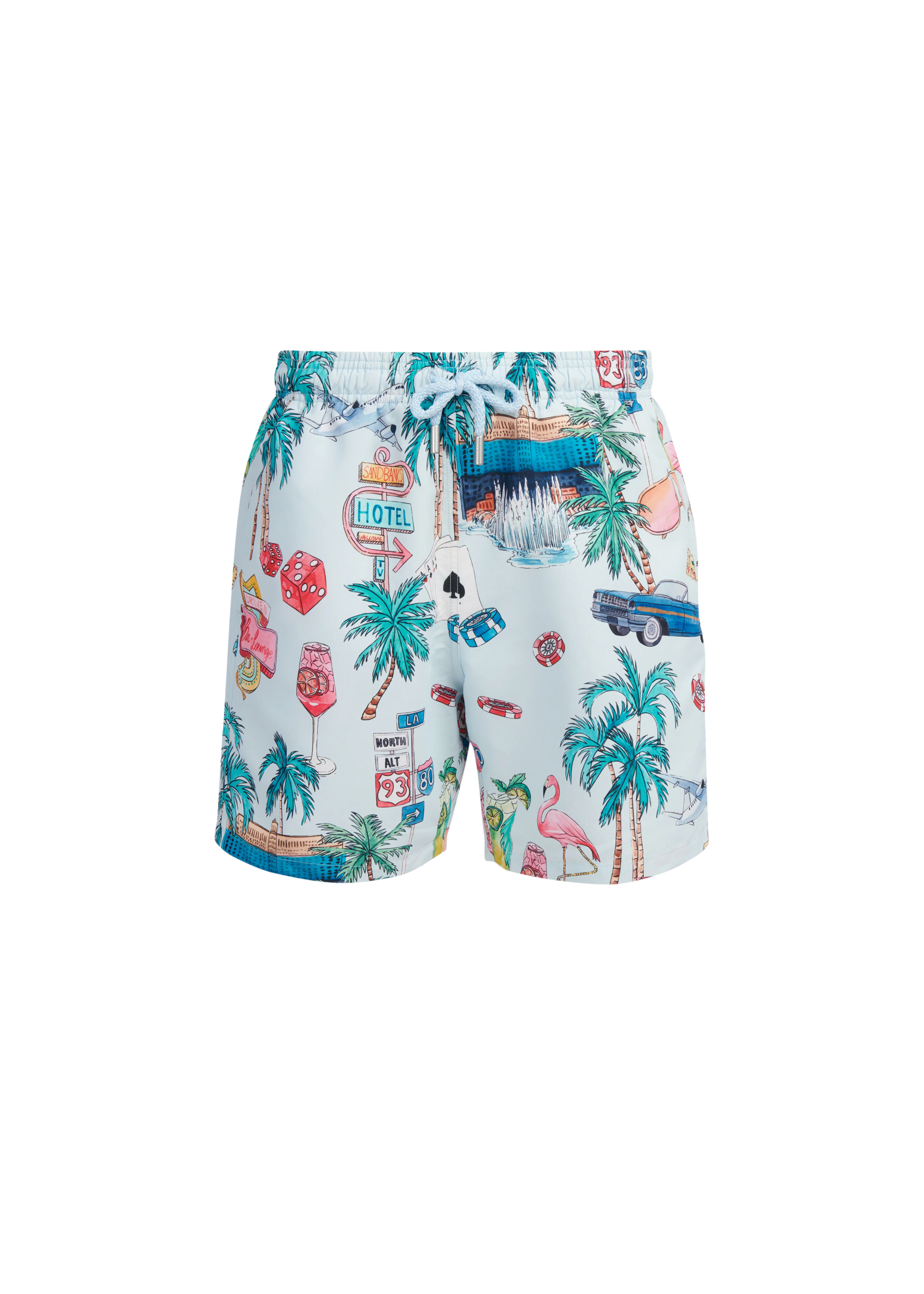 Sandbanks Vegas Swim Shorts - Light Blue