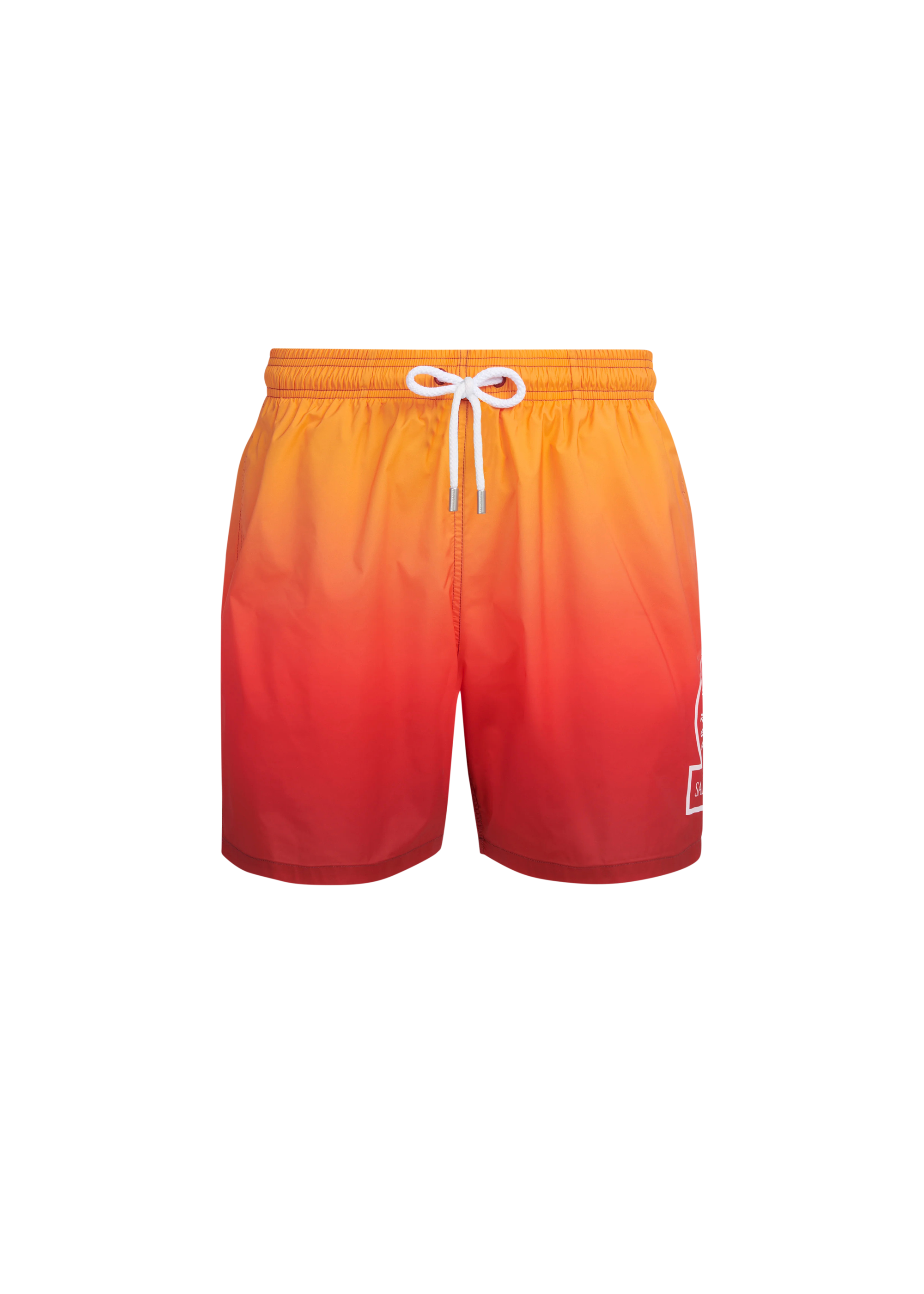 Sandbanks Sunset Gradient Swim Shorts - Red