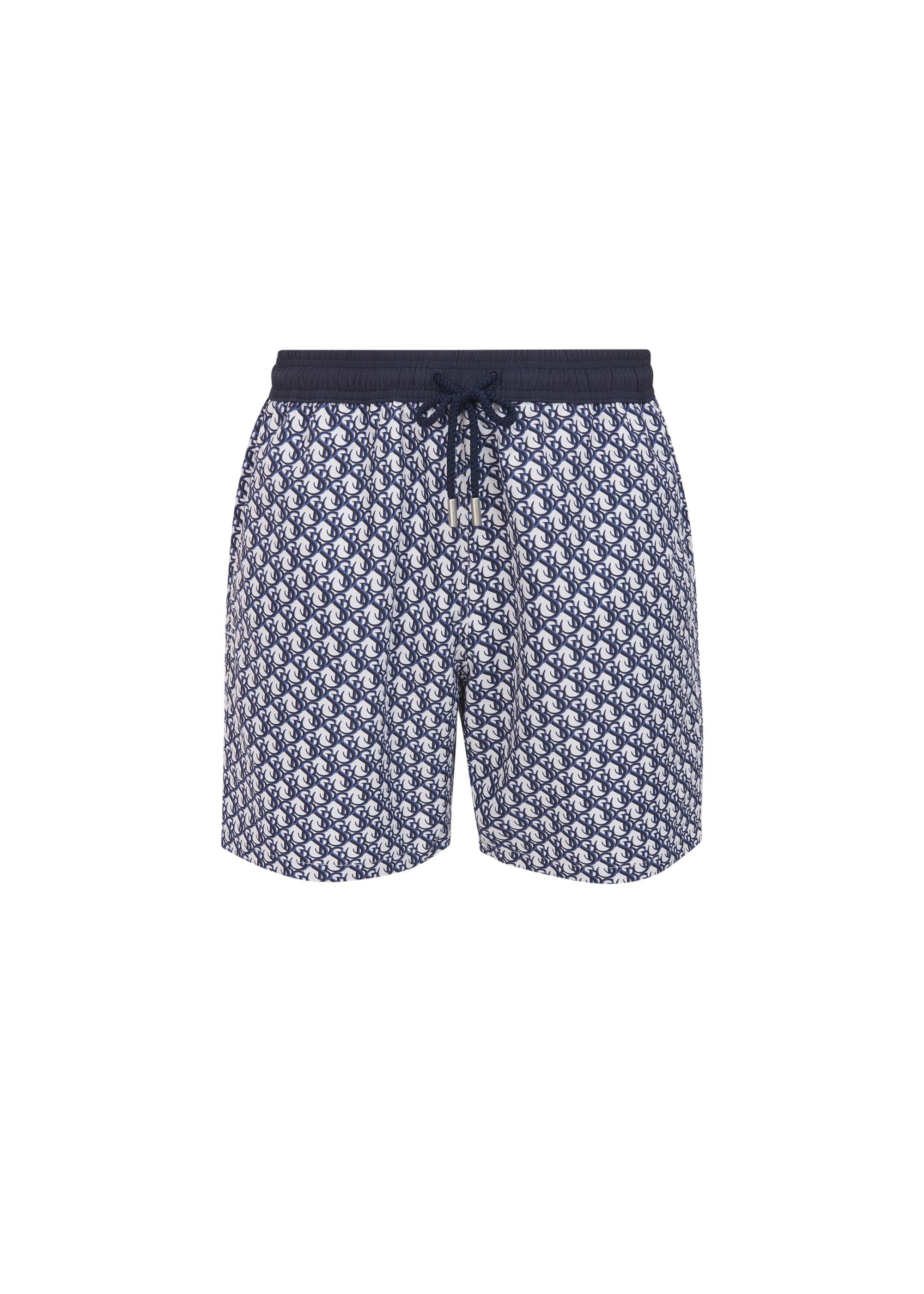Sandbanks Monogram Swim Shorts - Navy