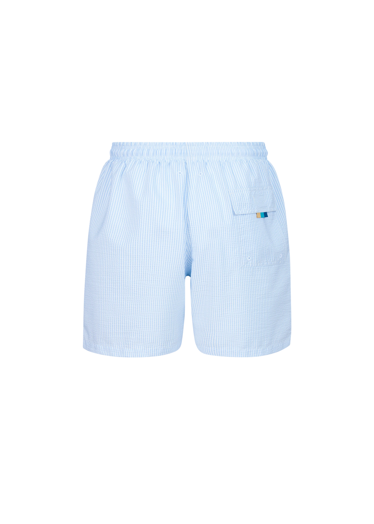 Sandbanks Seersucker Swim Shorts - Crystal Blue
