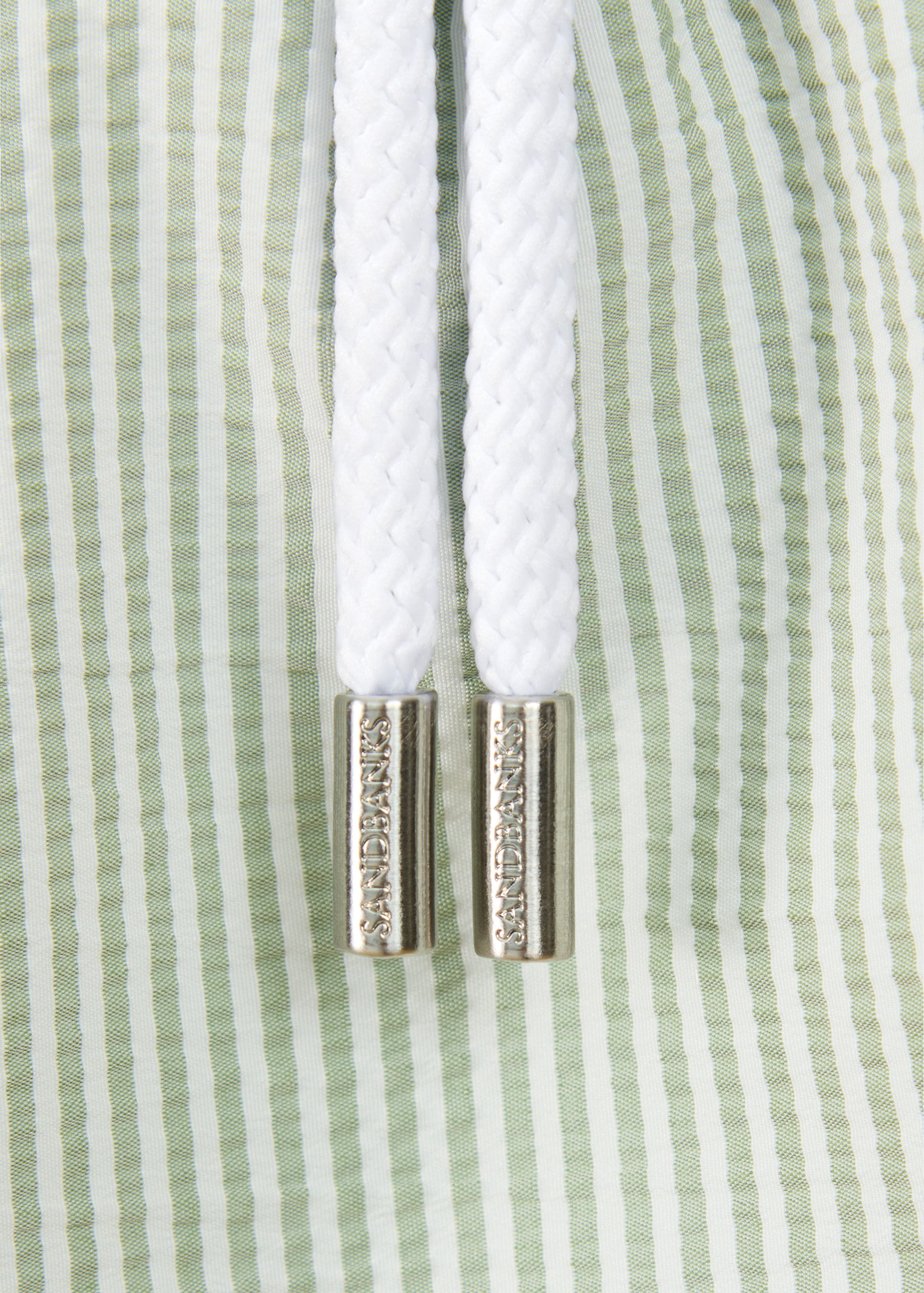 Sandbanks Seersucker Swim Shorts - Sage - Sandbanks