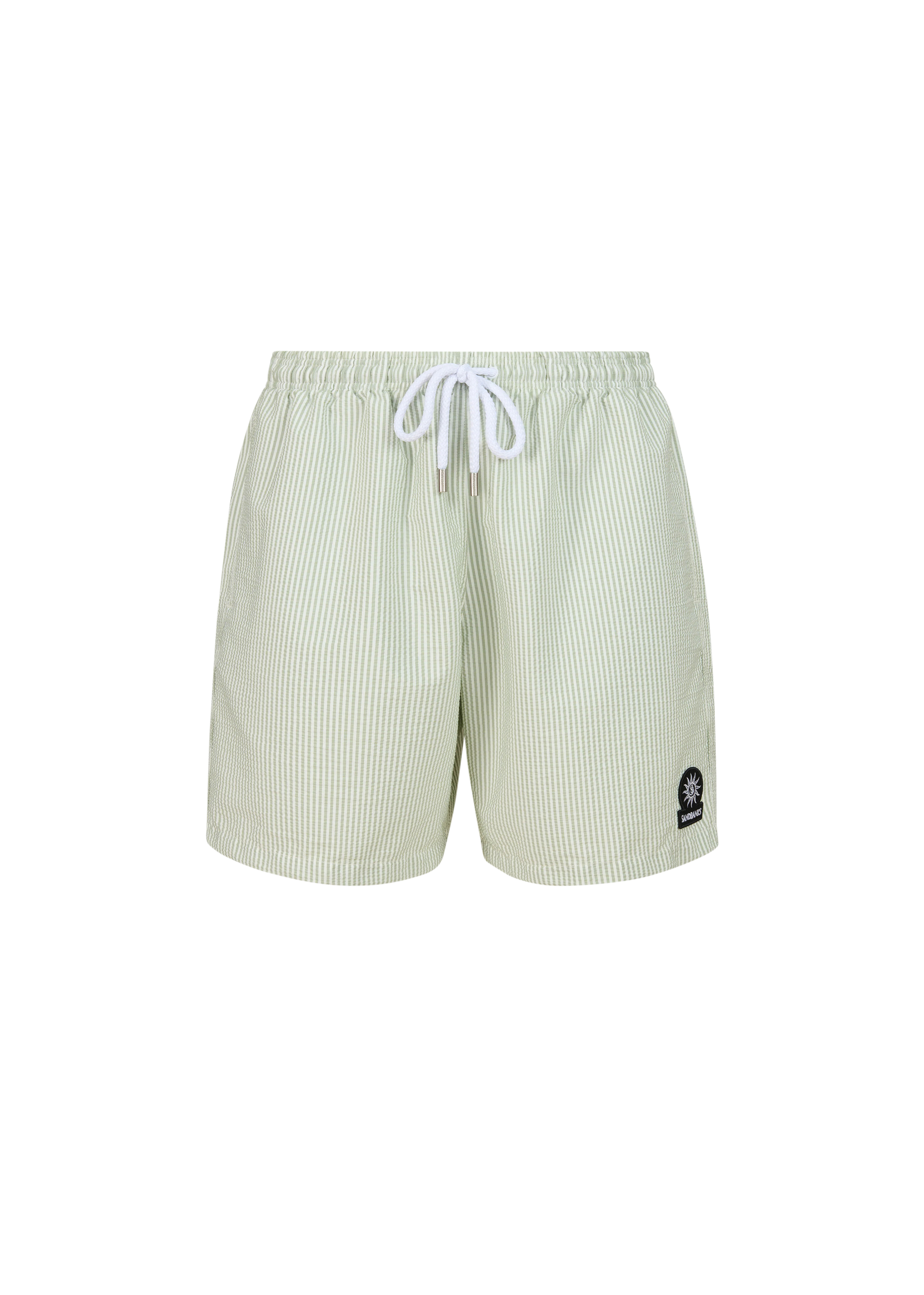 Sandbanks Seersucker Swim Shorts - Sage
