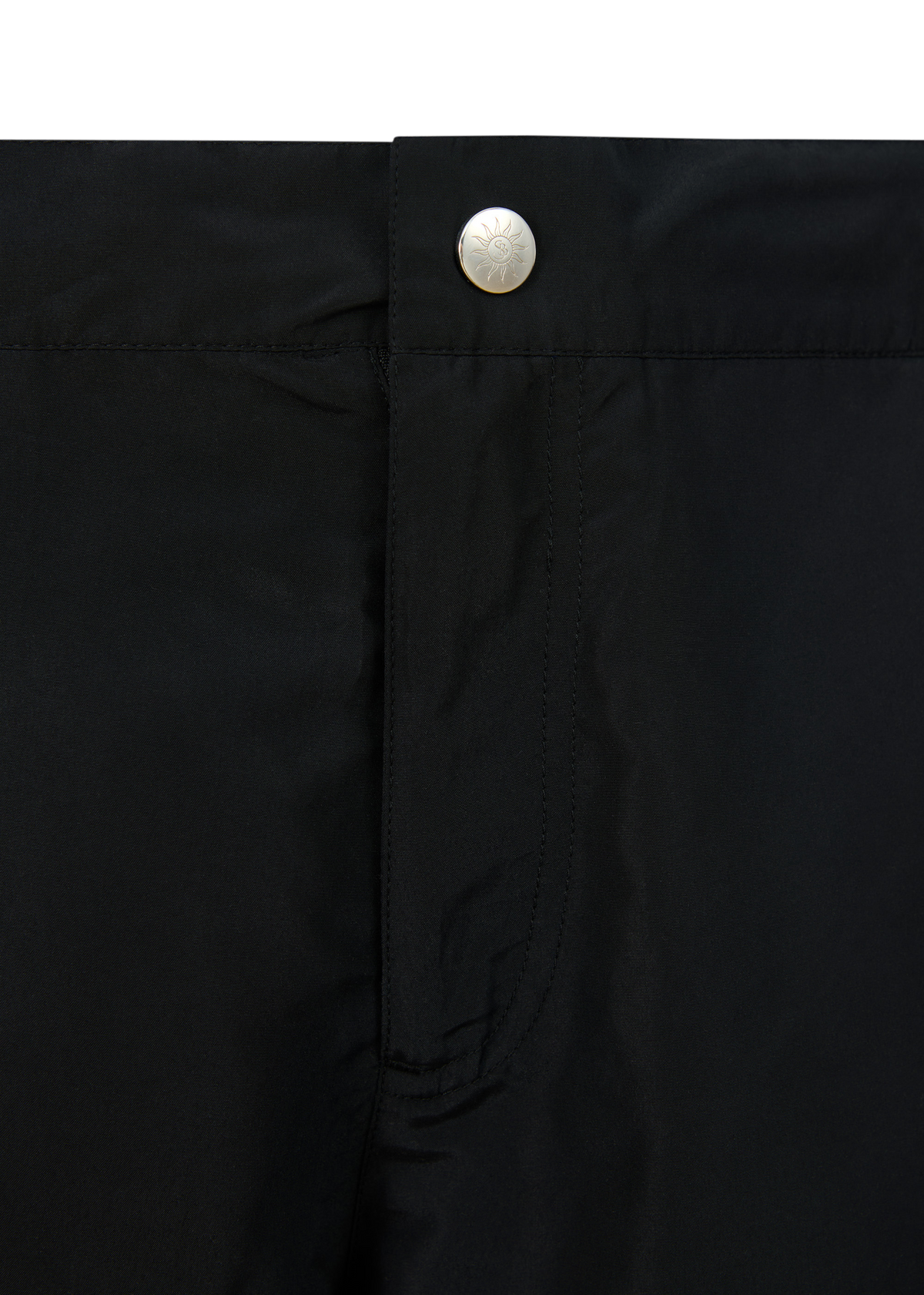 Sandbanks Side Stripe Swim Short - Black