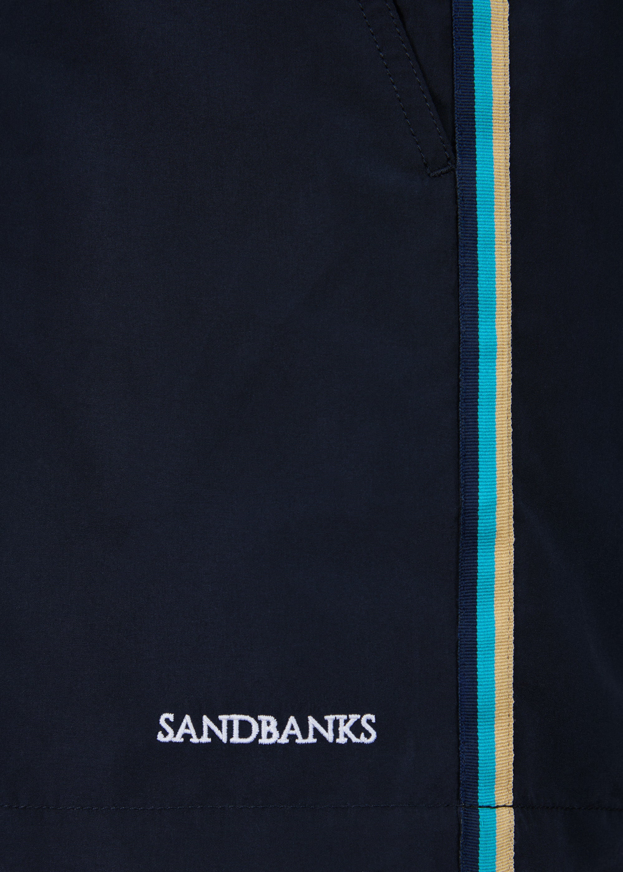 Sandbanks Side Stripe Swim Short - Navy