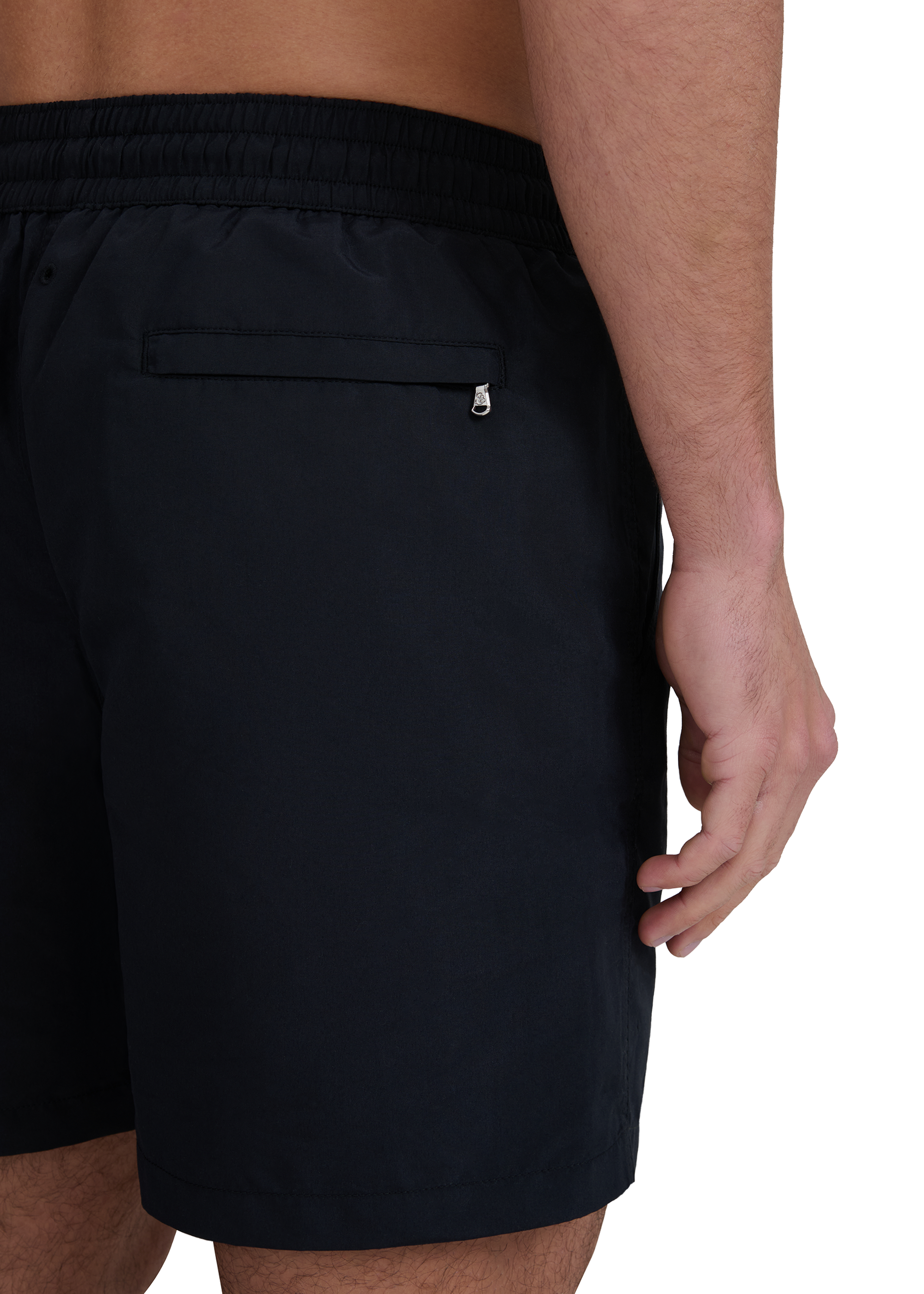 Classic Badge Logo Swim Shorts - Black