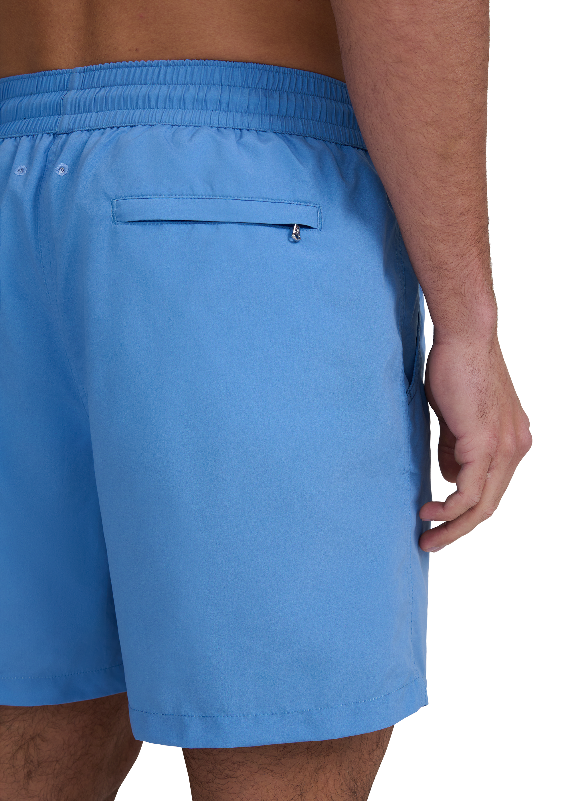 Classic Badge Logo Swim Shorts - Dusty Blue