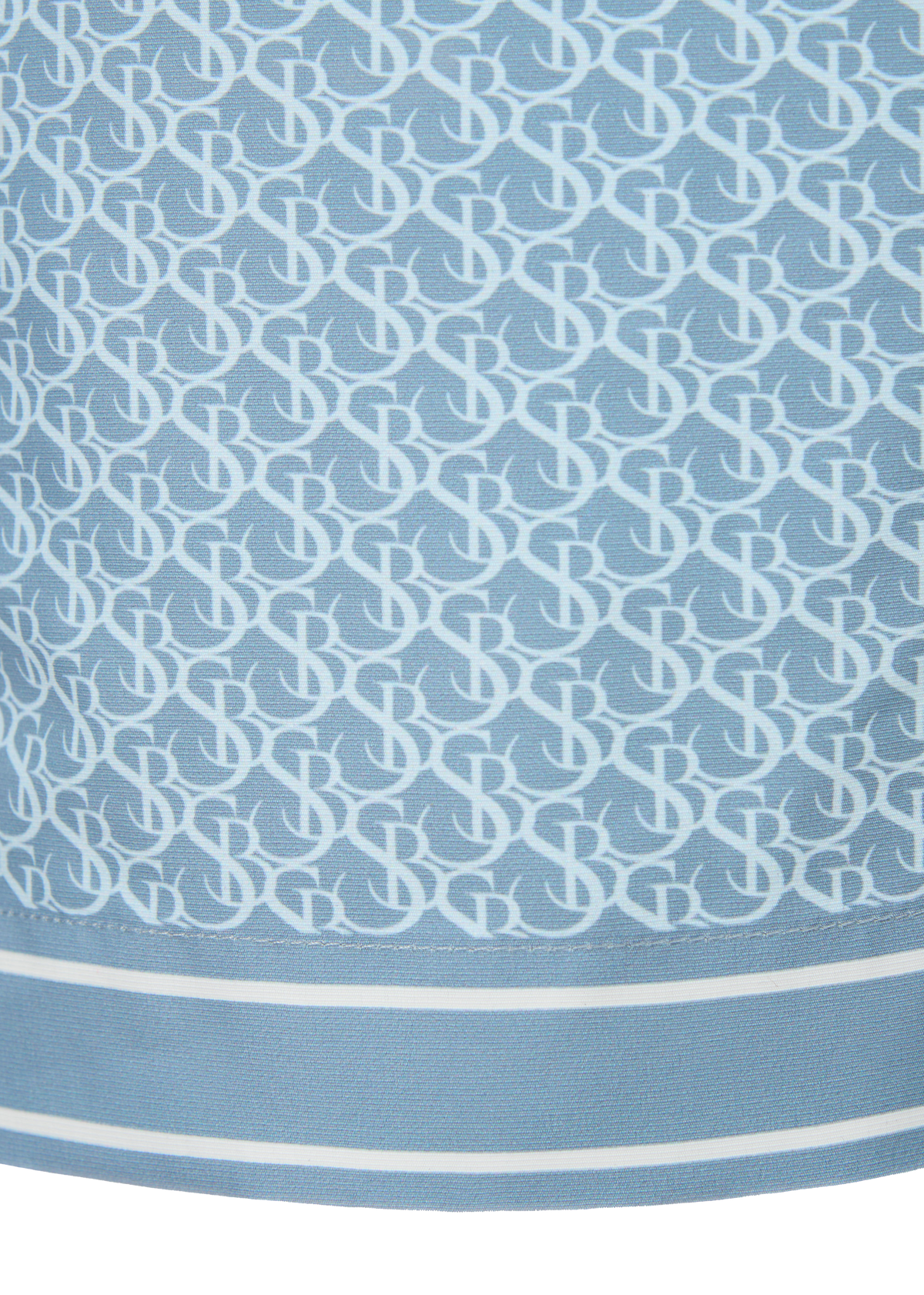Sandbanks Monogram Swim Shorts - Crystal Blue