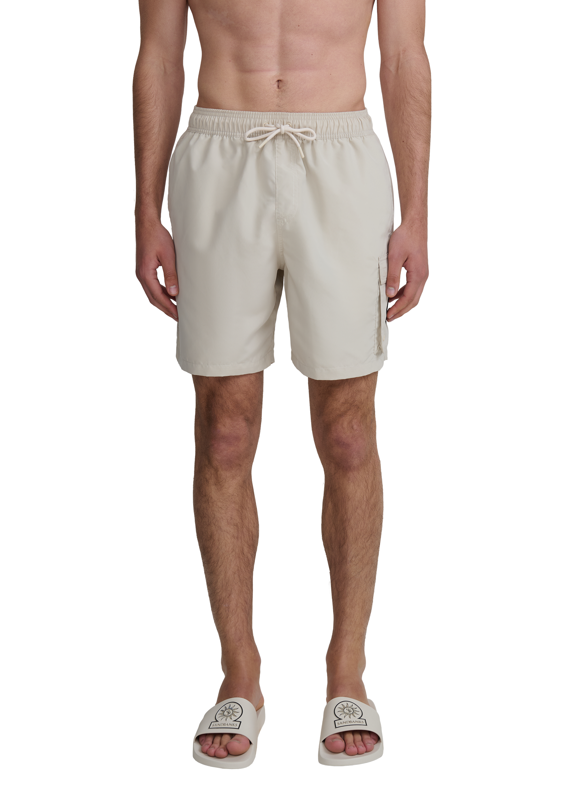 Cargo Pocket Swim Short - Stone
