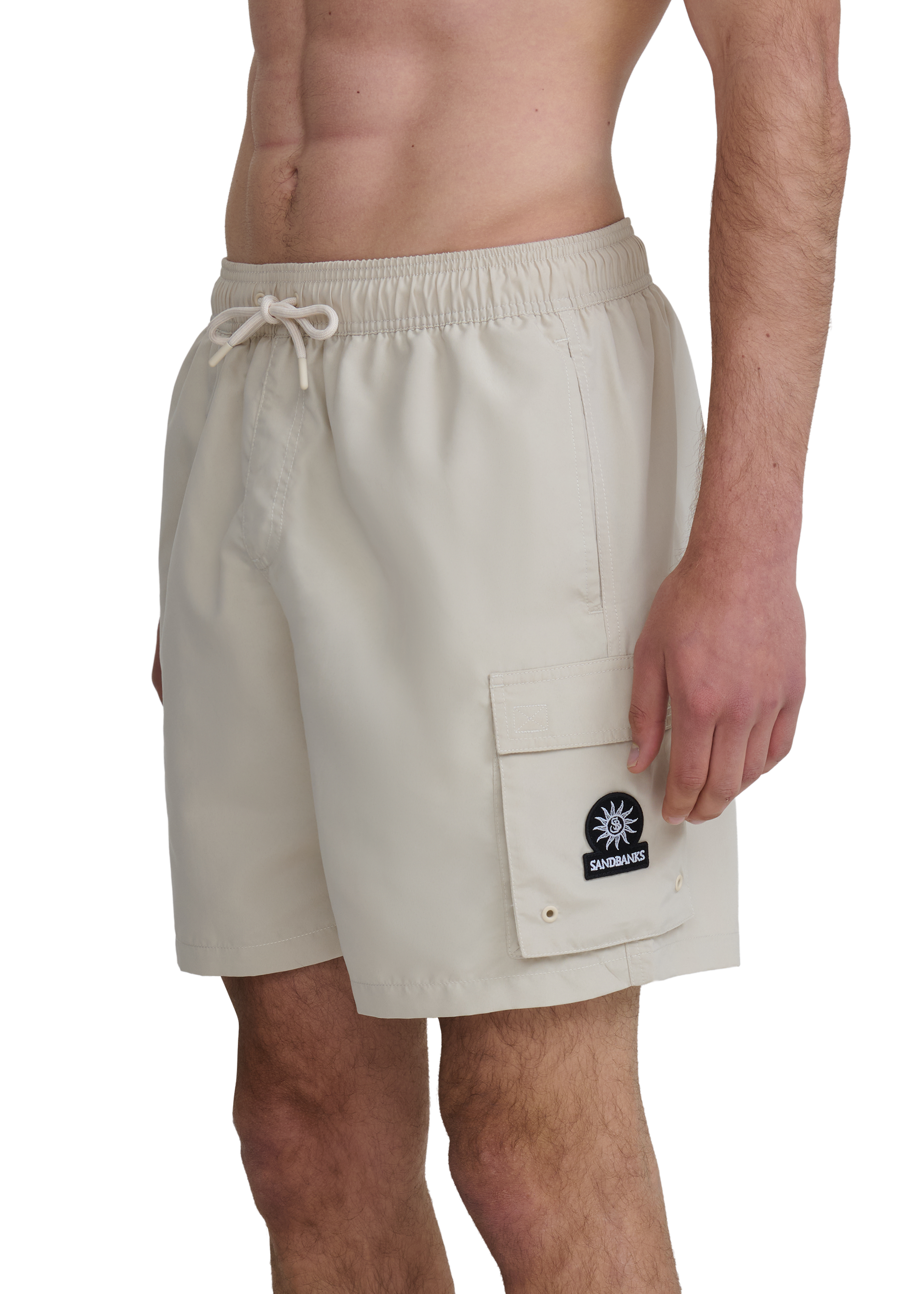 Cargo Pocket Swim Short - Stone