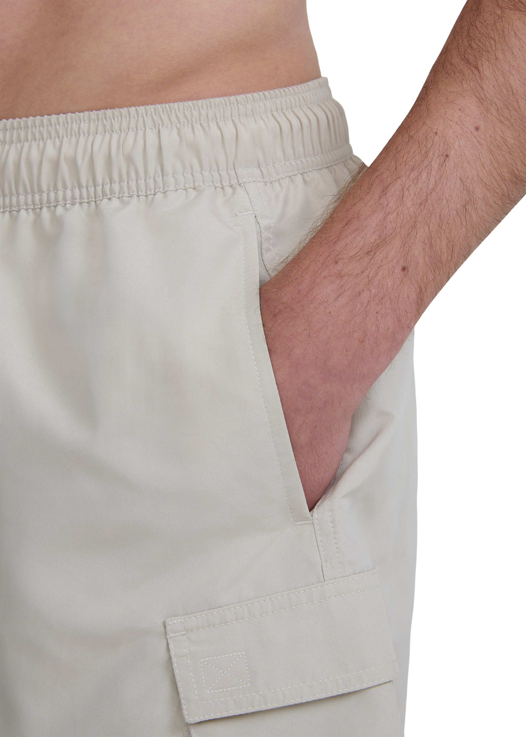 Cargo Pocket Swim Short - Stone