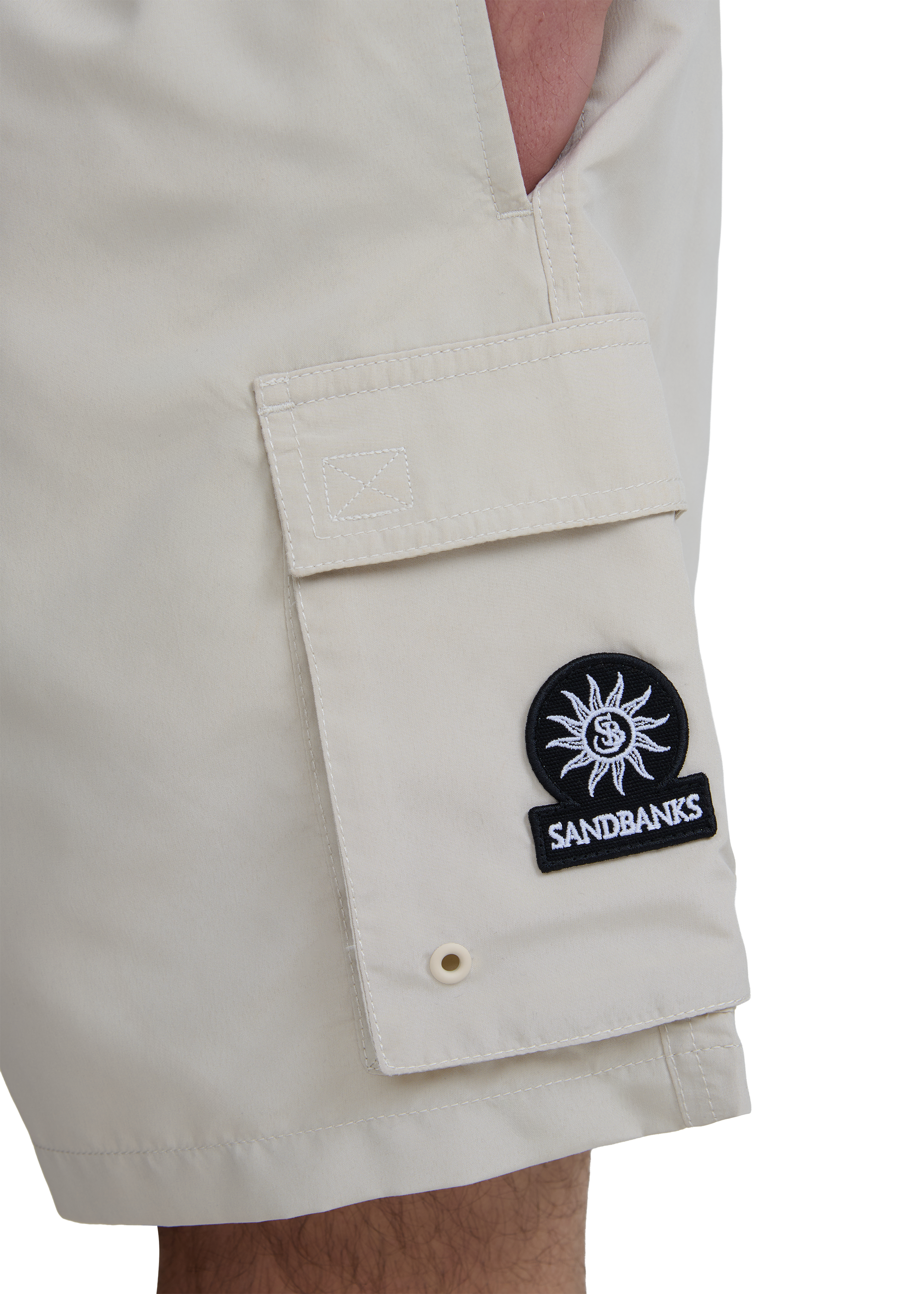 Cargo Pocket Swim Short - Stone