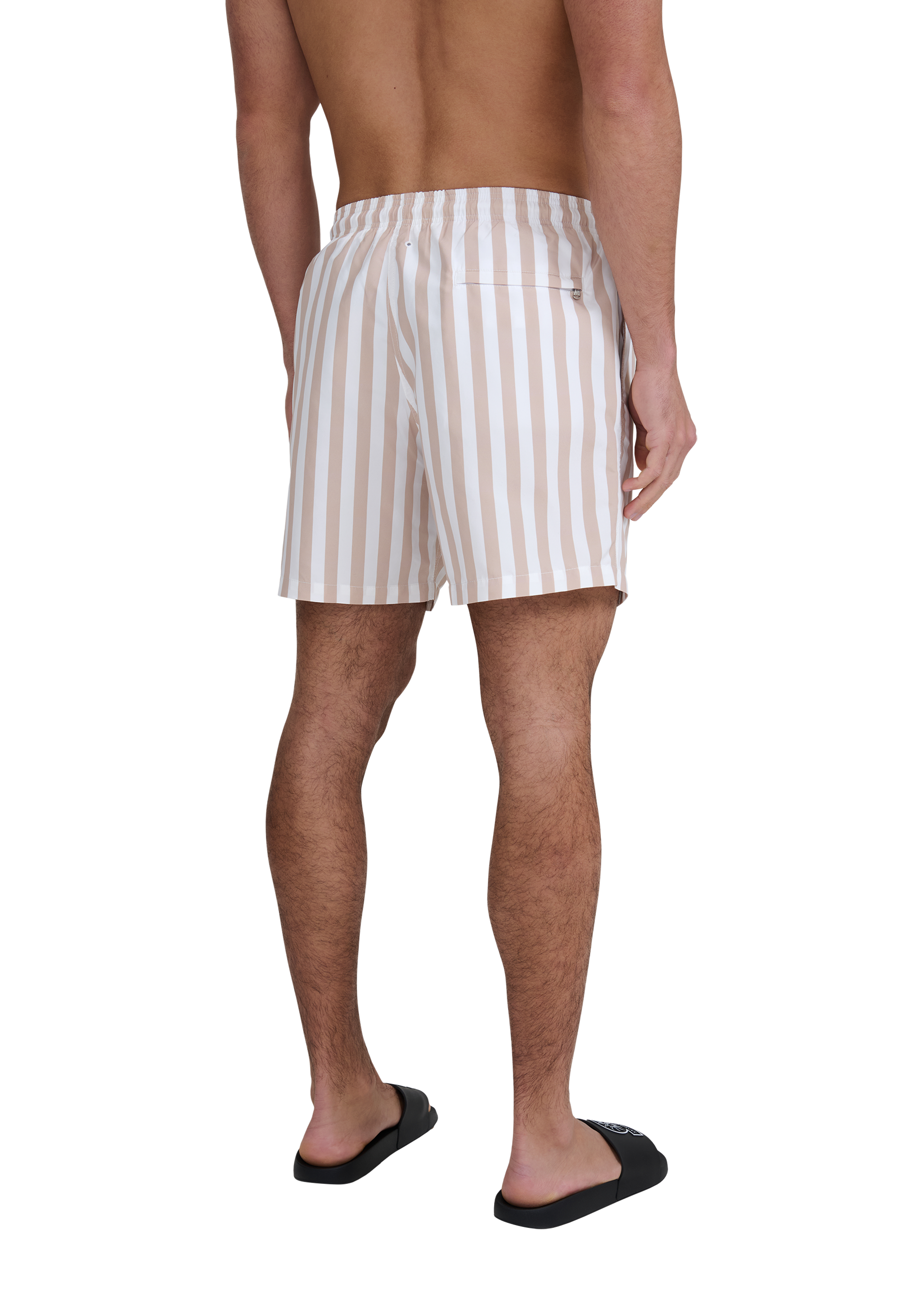 Wide Stripe Swim Short - Sand