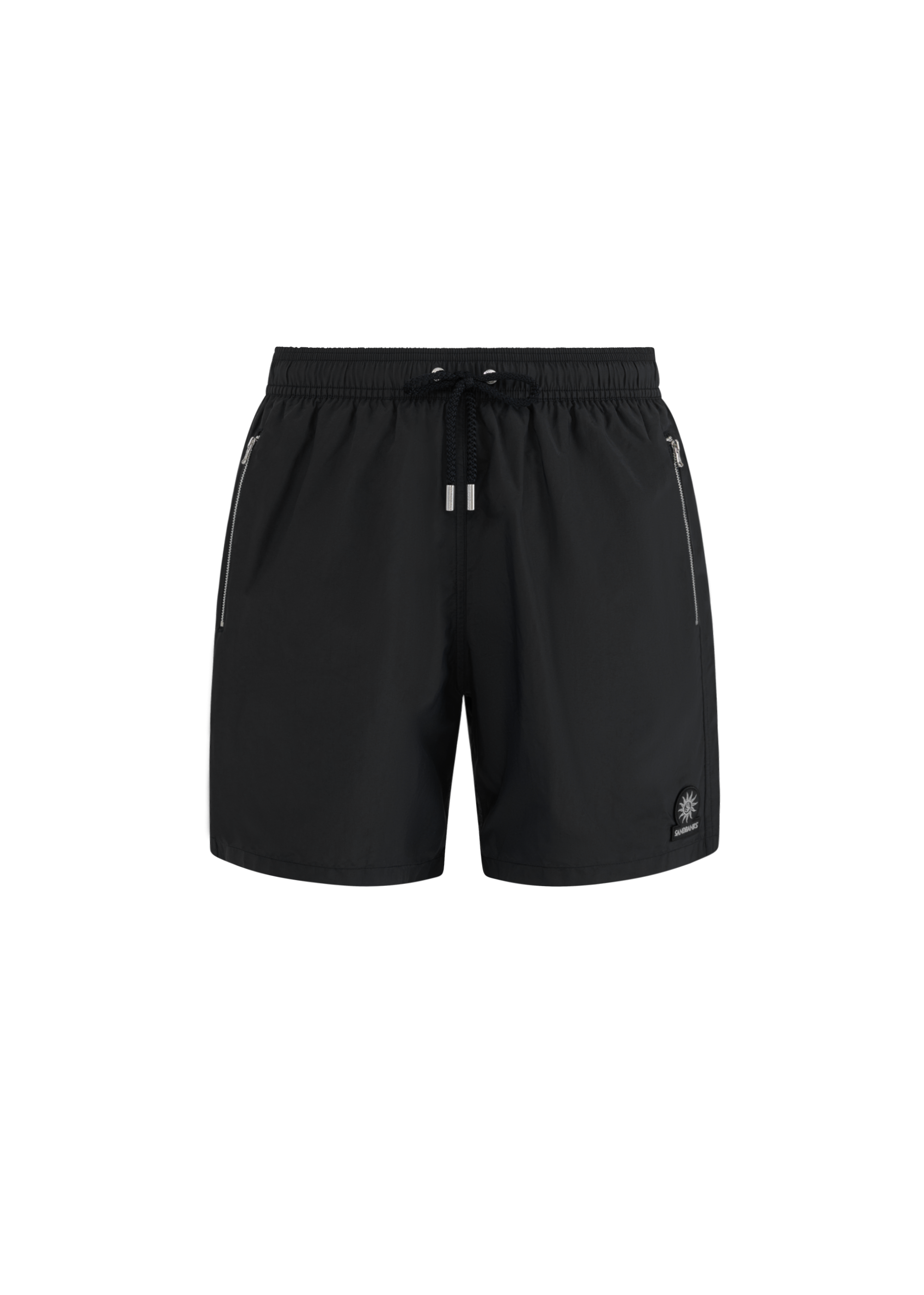 Nylon Zip Swim Short - Black