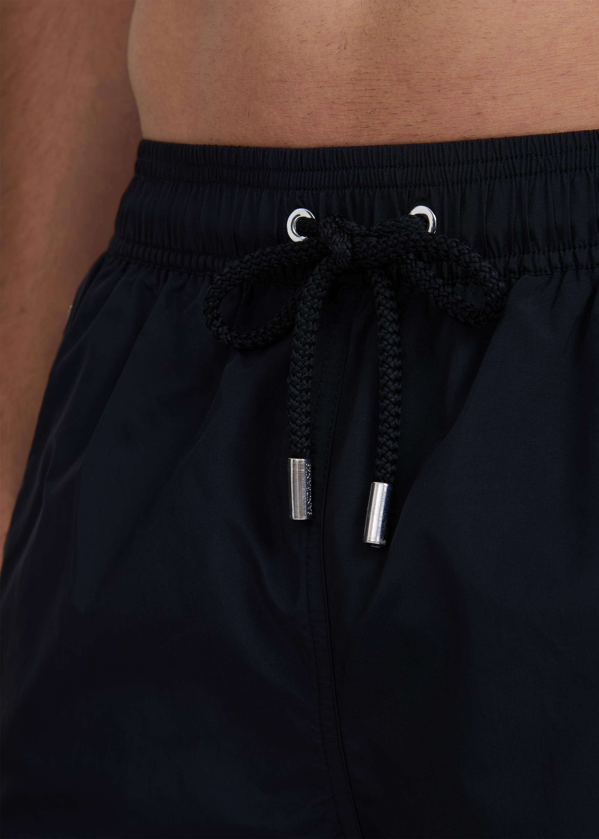 Nylon Zip Swim Short - Black
