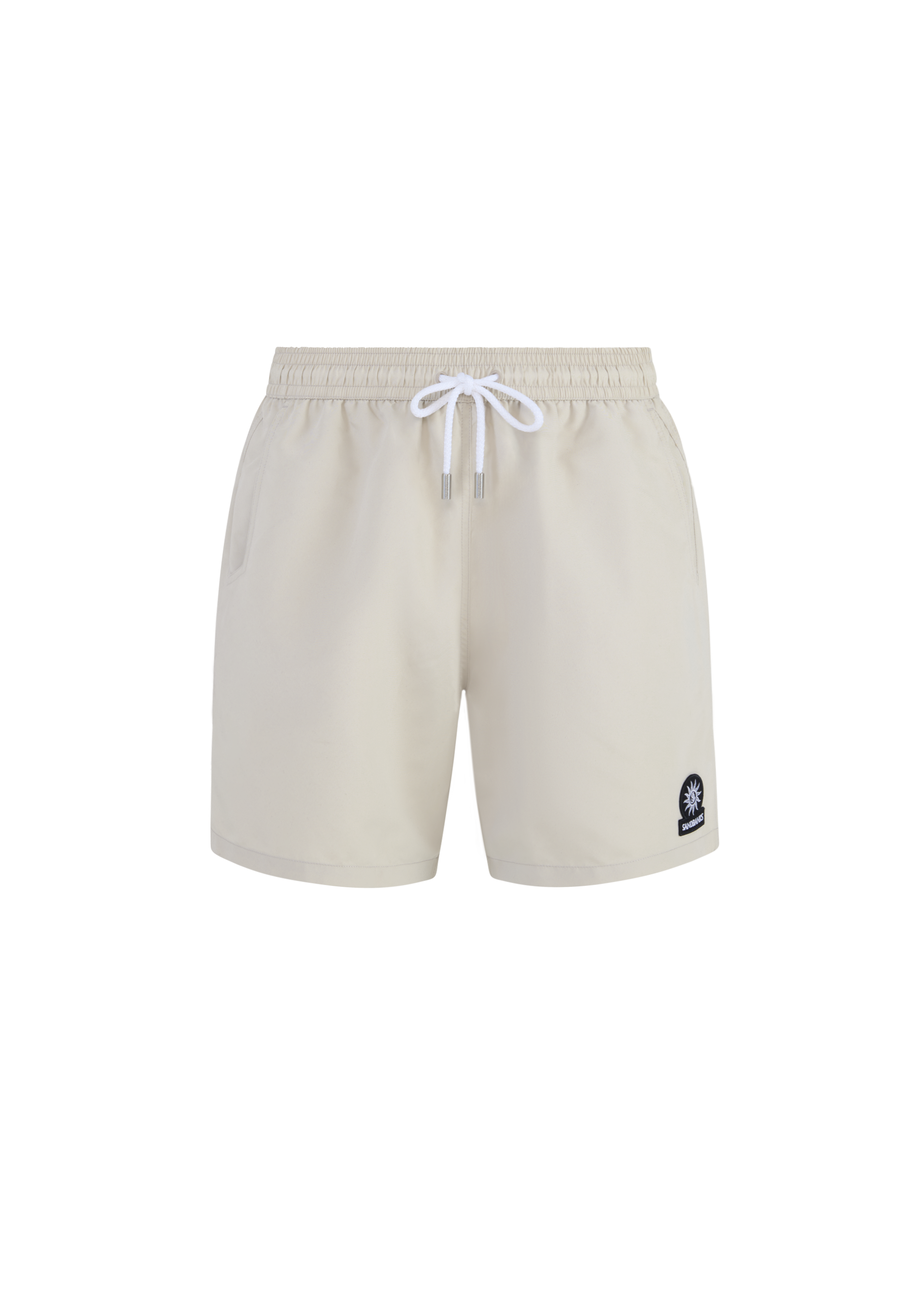 Classic Badge Logo Swim Shorts - Stone