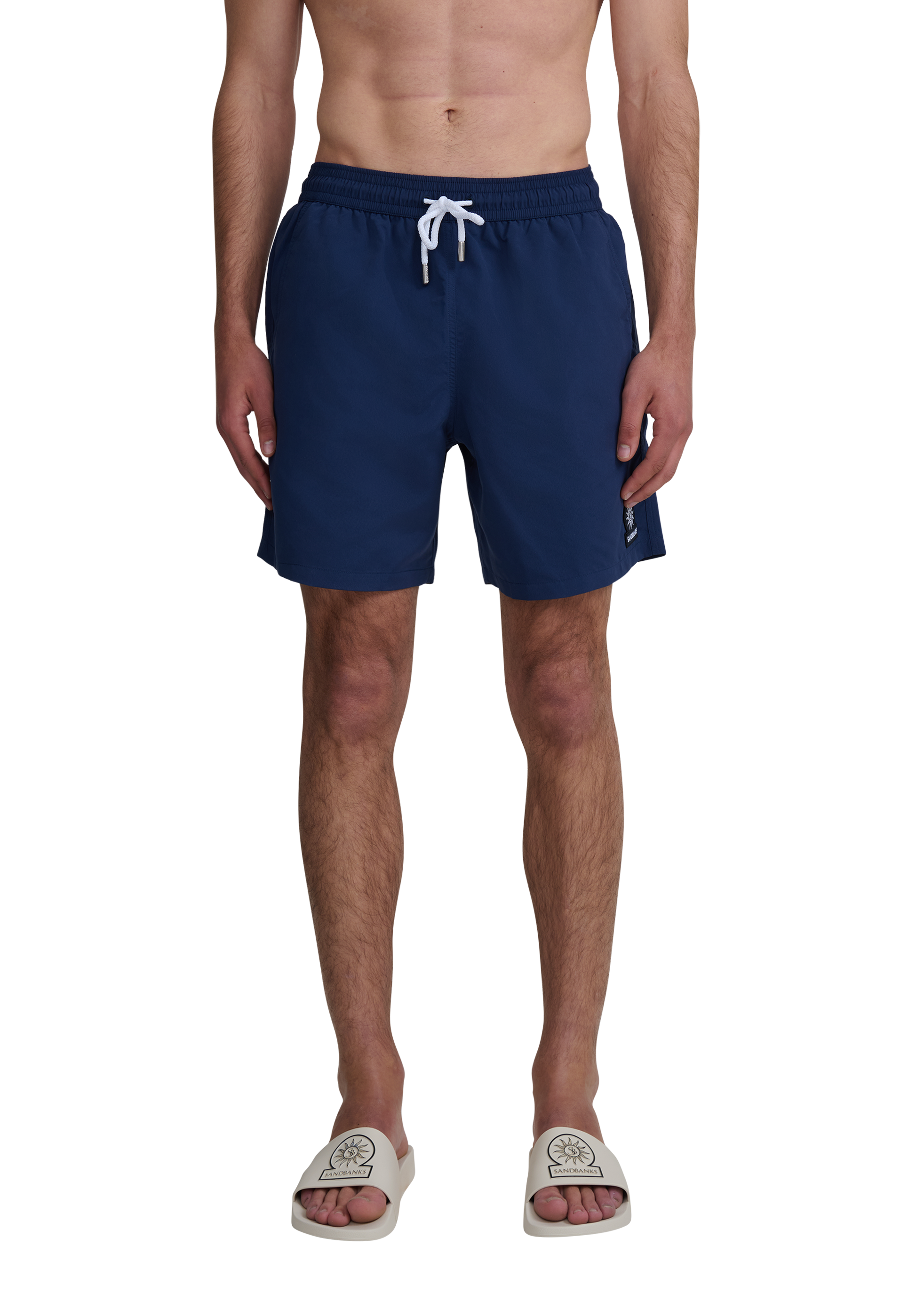 Classic Badge Logo Swim Shorts - Navy