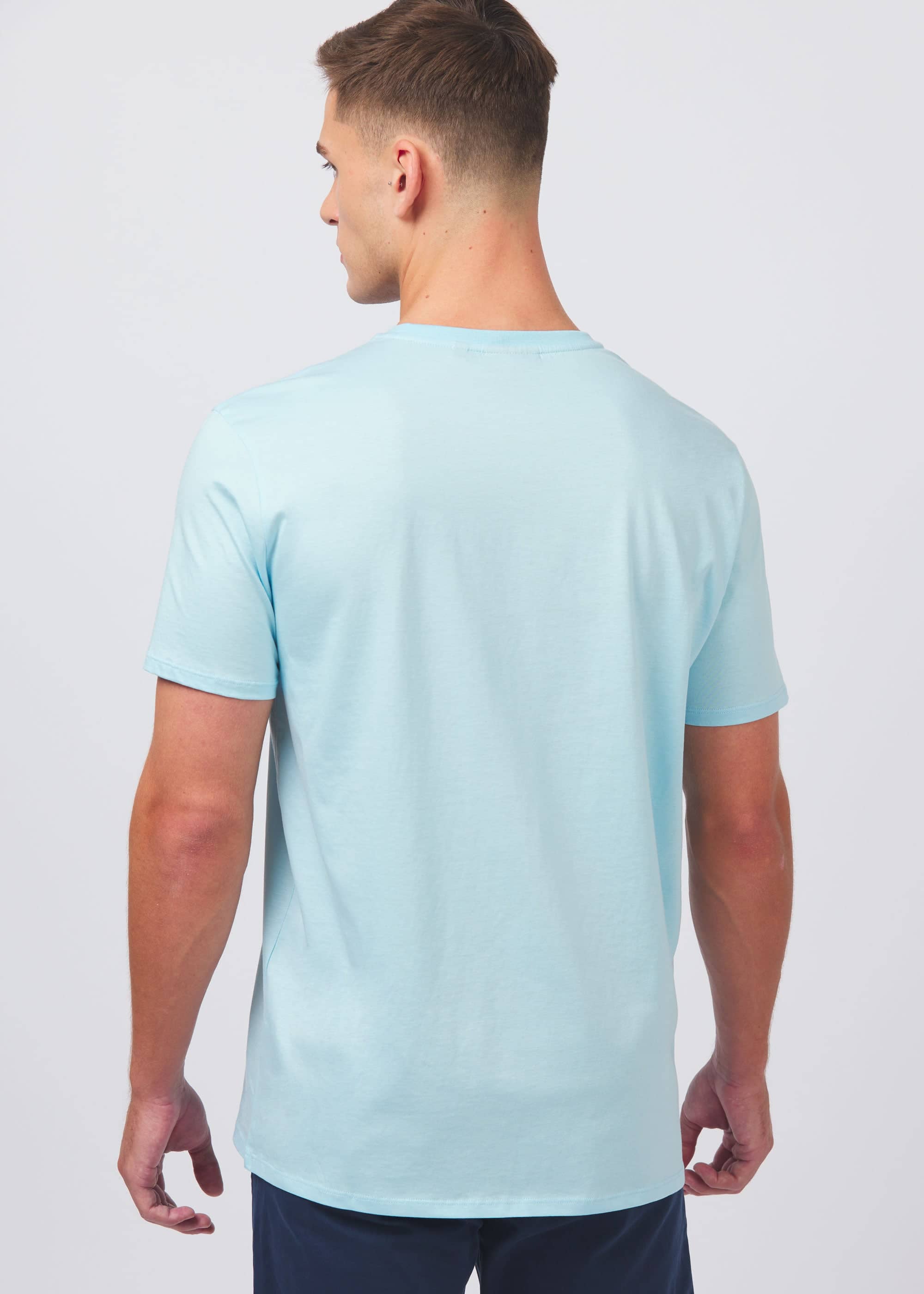 Sandbanks Badge Logo T-Shirt - Crystal Blue - Sandbanks