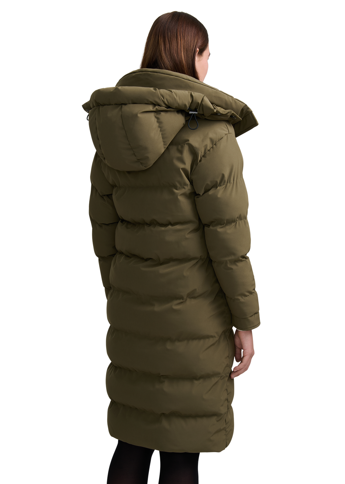 Sandbanks Haven Oversized Long Puffer - Olive