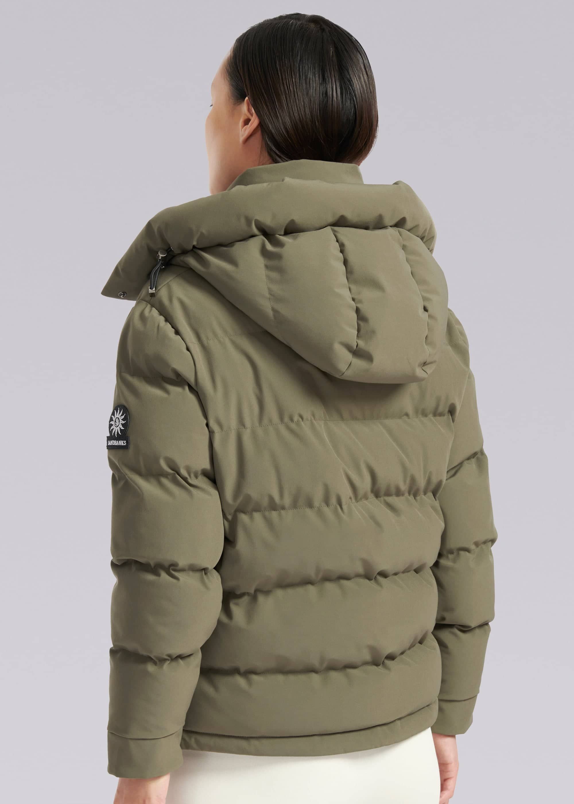Sandbanks Belle Puffer Jacket - Khaki - Sandbanks