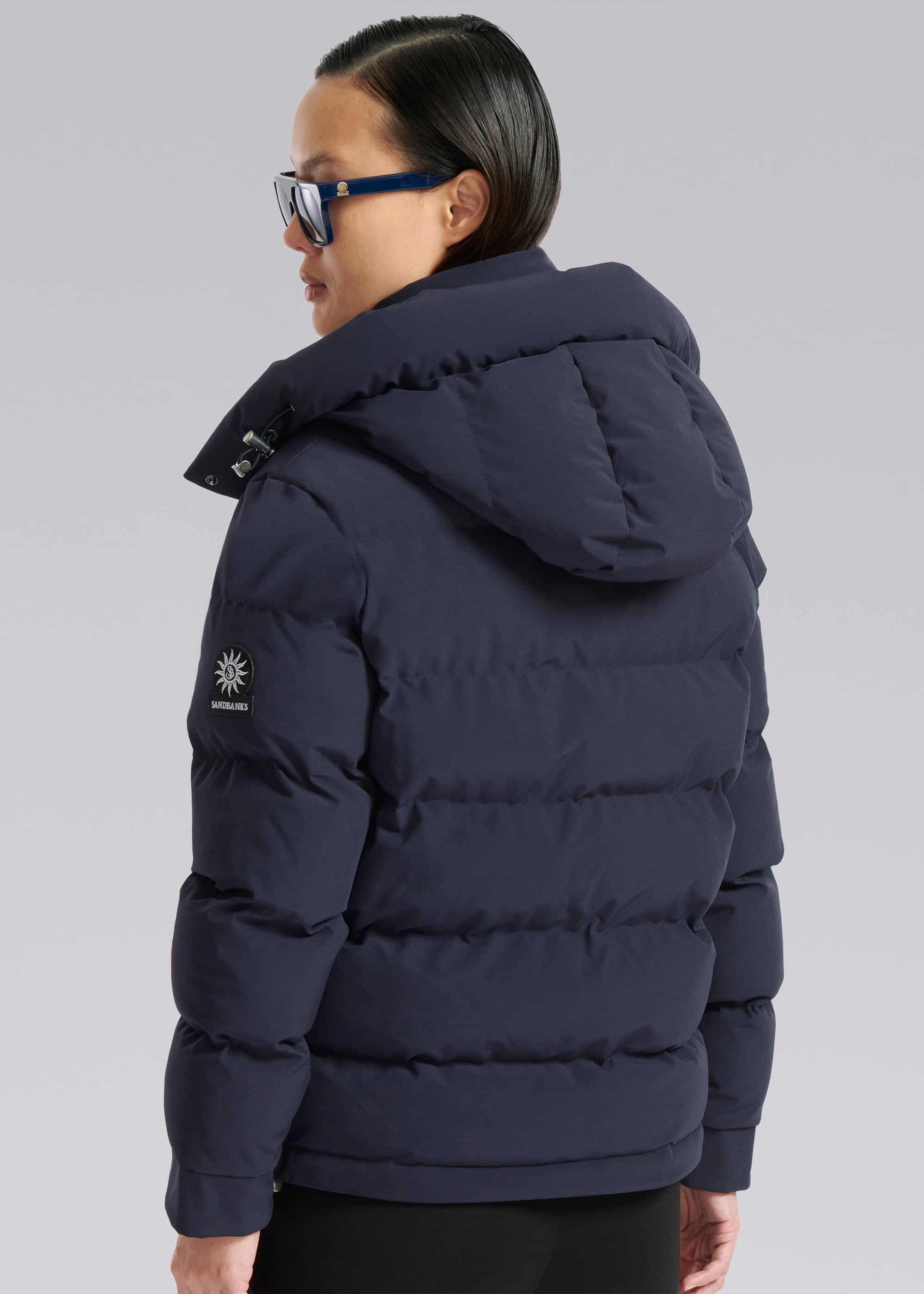 Sandbanks Belle Puffer Jacket - Navy - Sandbanks