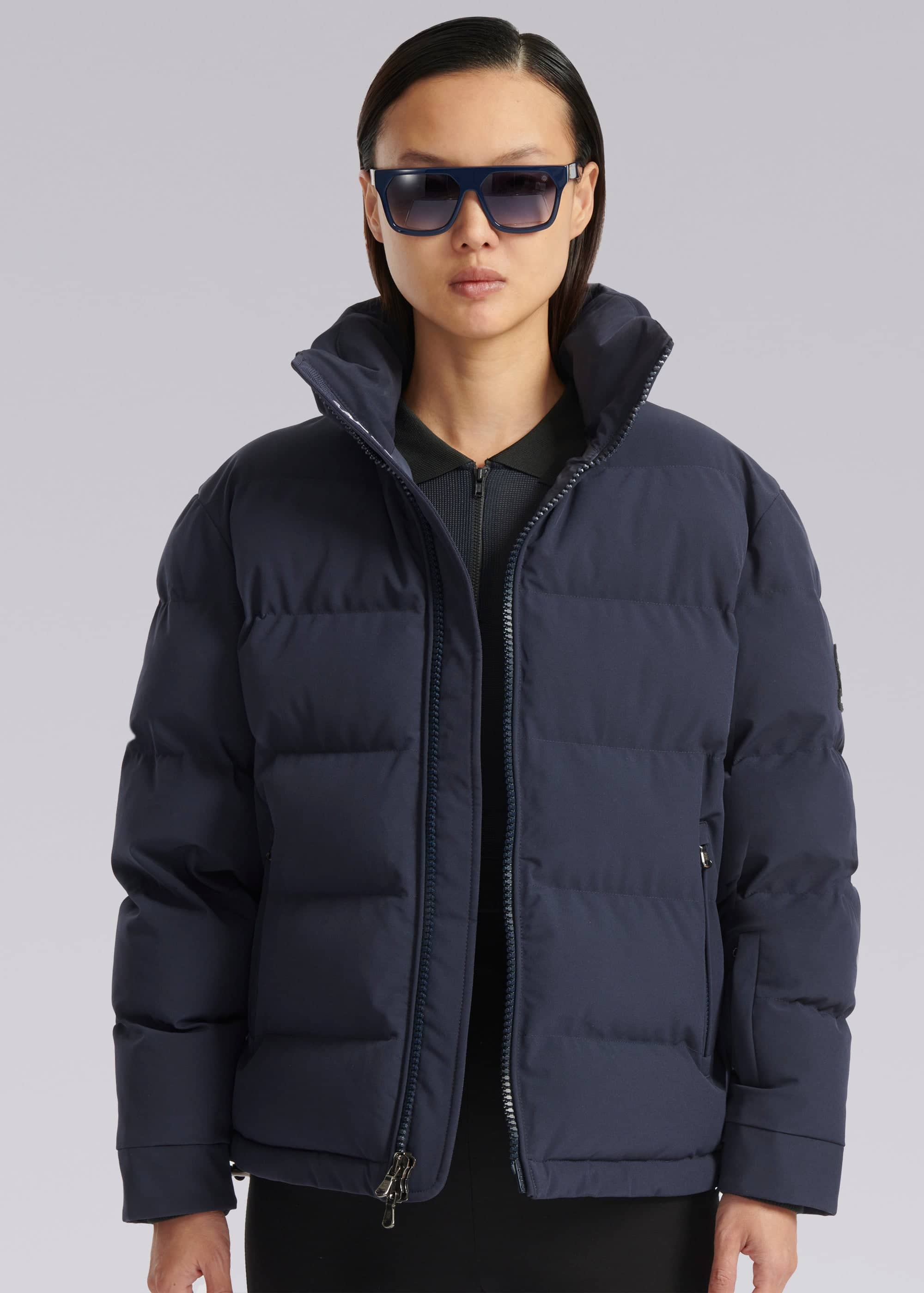 Sandbanks Belle Puffer Jacket - Navy - Sandbanks