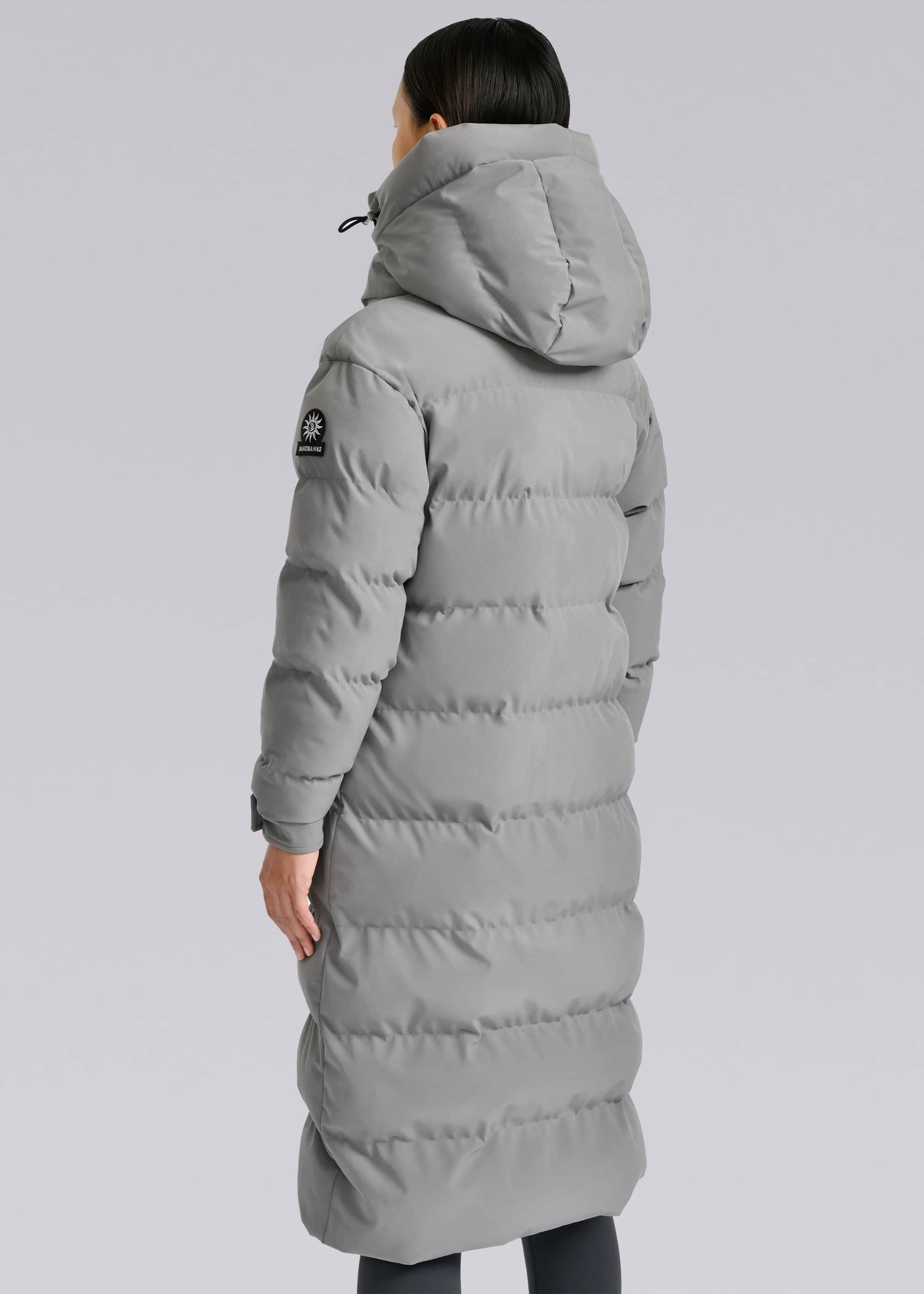 Sandbanks Haven Oversized Long Puffer - Light Grey - Sandbanks