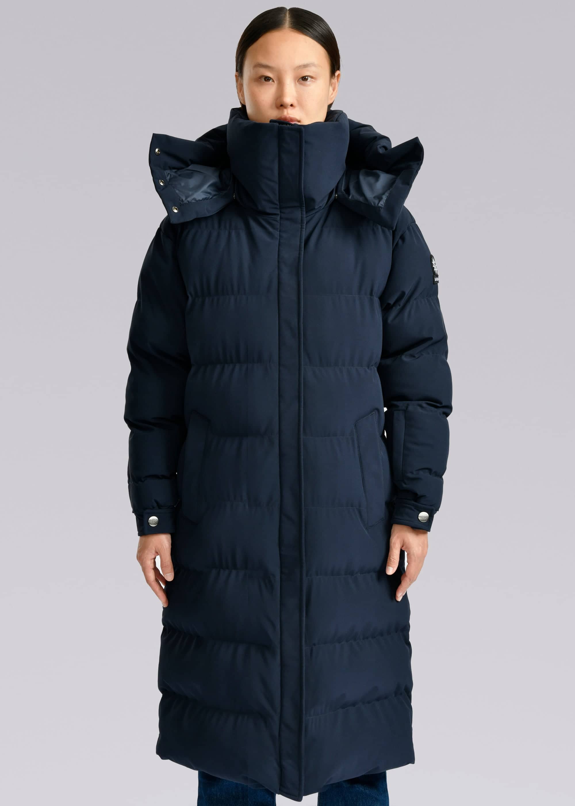 Sandbanks Haven Oversized Long Puffer - Navy - Sandbanks