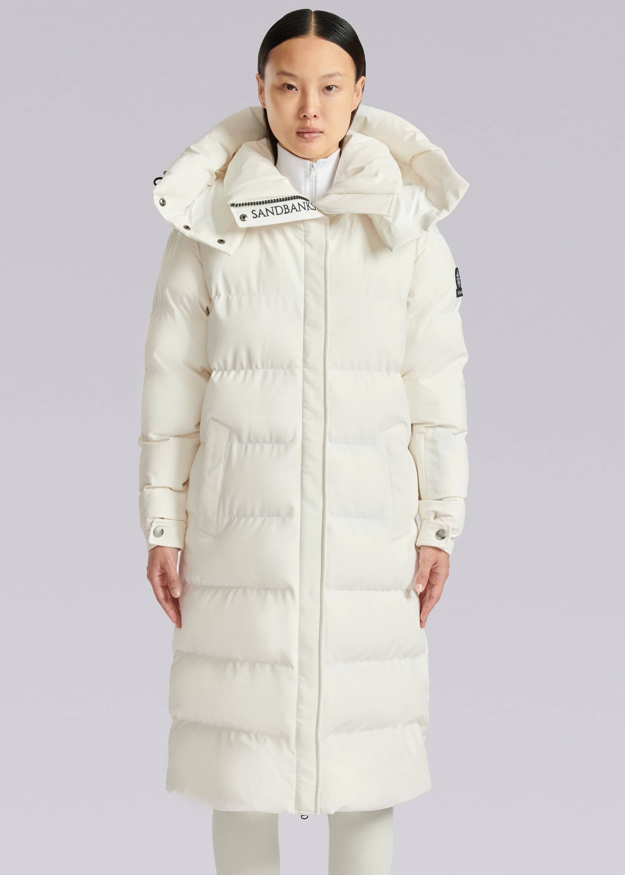 Sandbanks Haven Oversized Long Puffer - Off-White - Sandbanks
