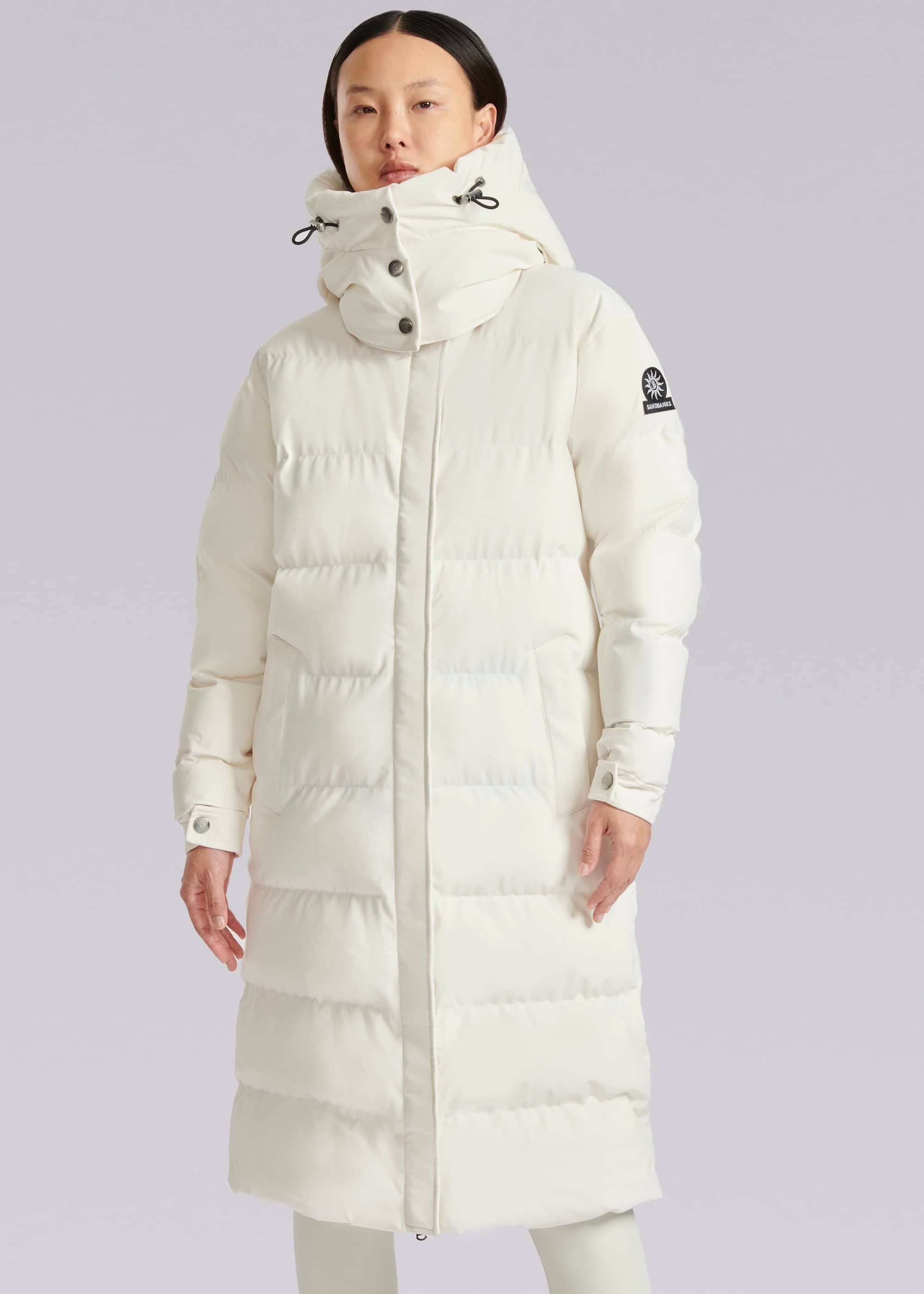 Sandbanks Haven Oversized Long Puffer - Off-White - Sandbanks