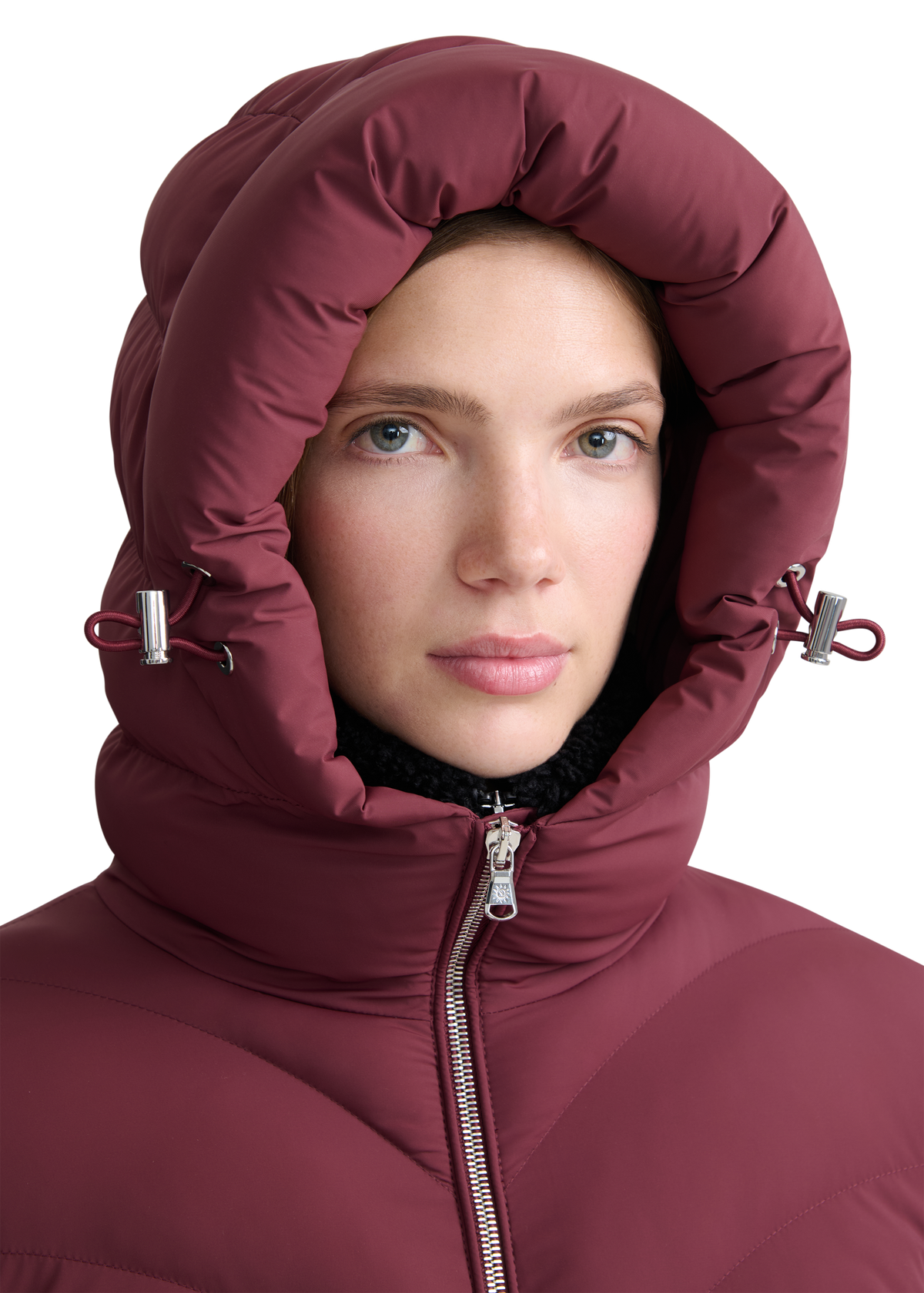 Livigno Belted Mid Puffer Jacket - Port