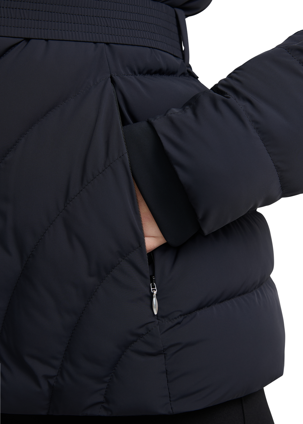 Avoriaz Micro Puffer Fitted Jacket - Black
