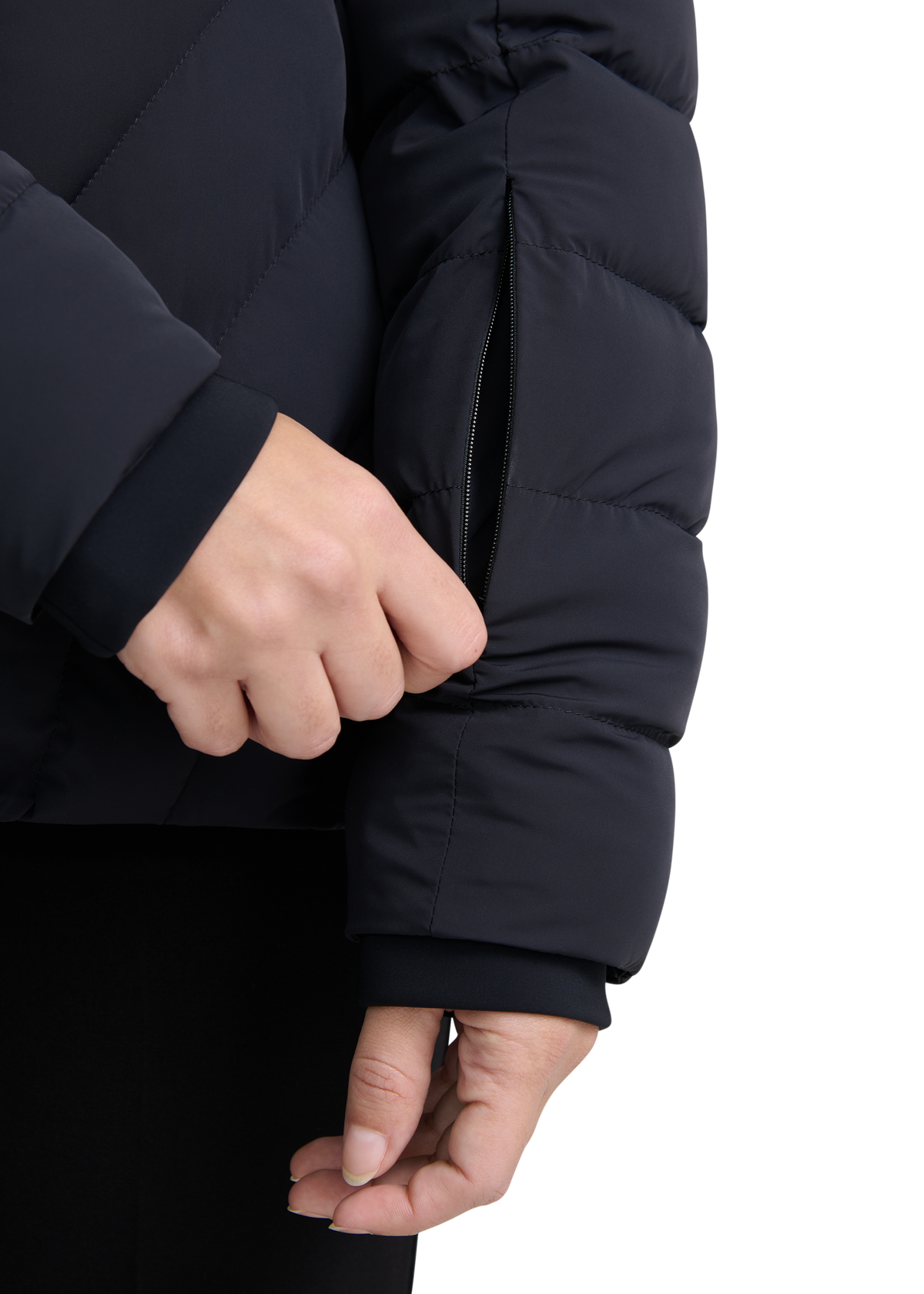 Avoriaz Micro Puffer Fitted Jacket - Black