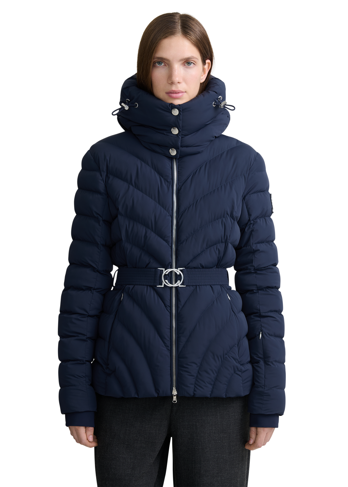 Avoriaz Micro Puffer Fitted Jacket - Navy