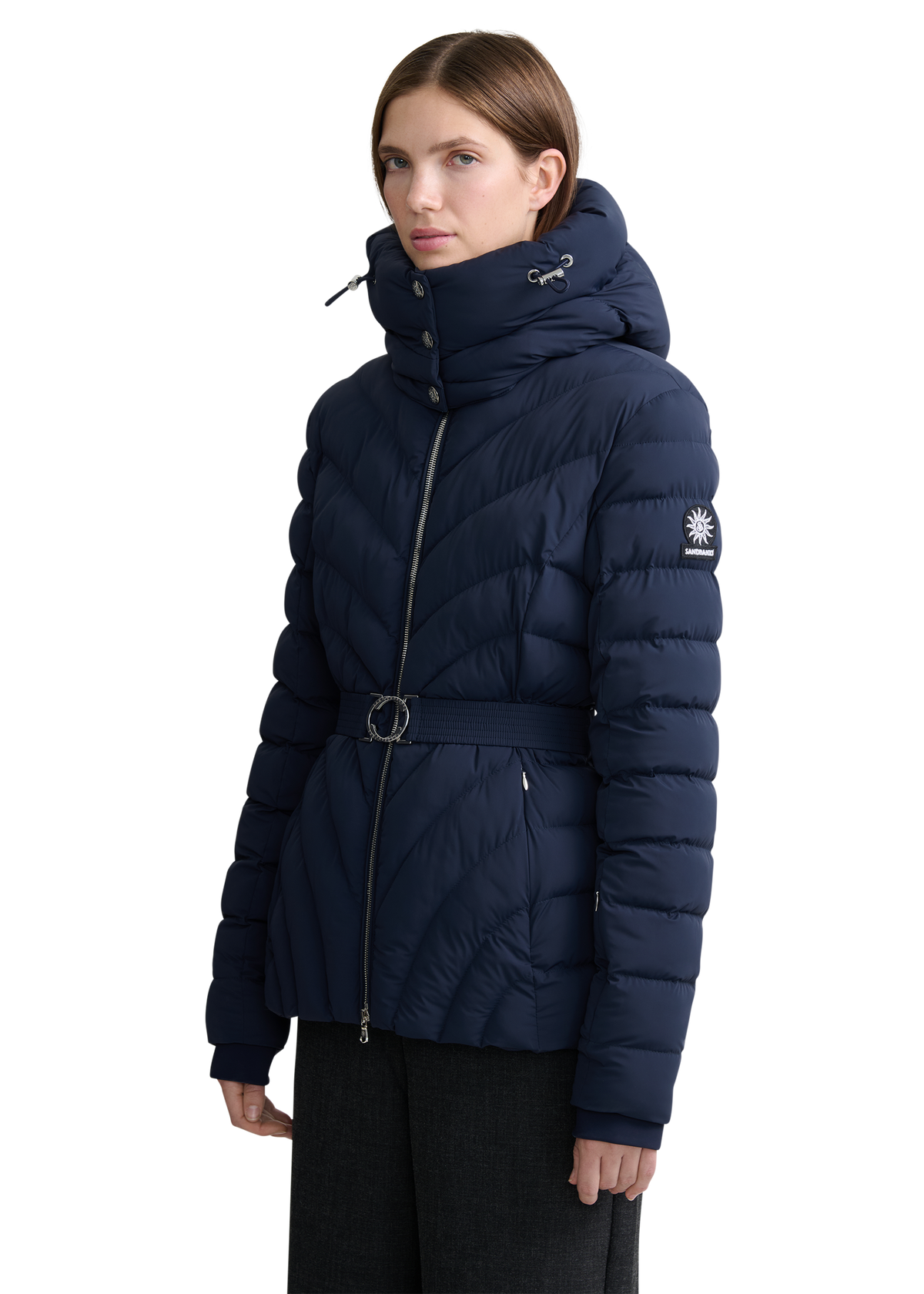Avoriaz Micro Puffer Fitted Jacket - Navy