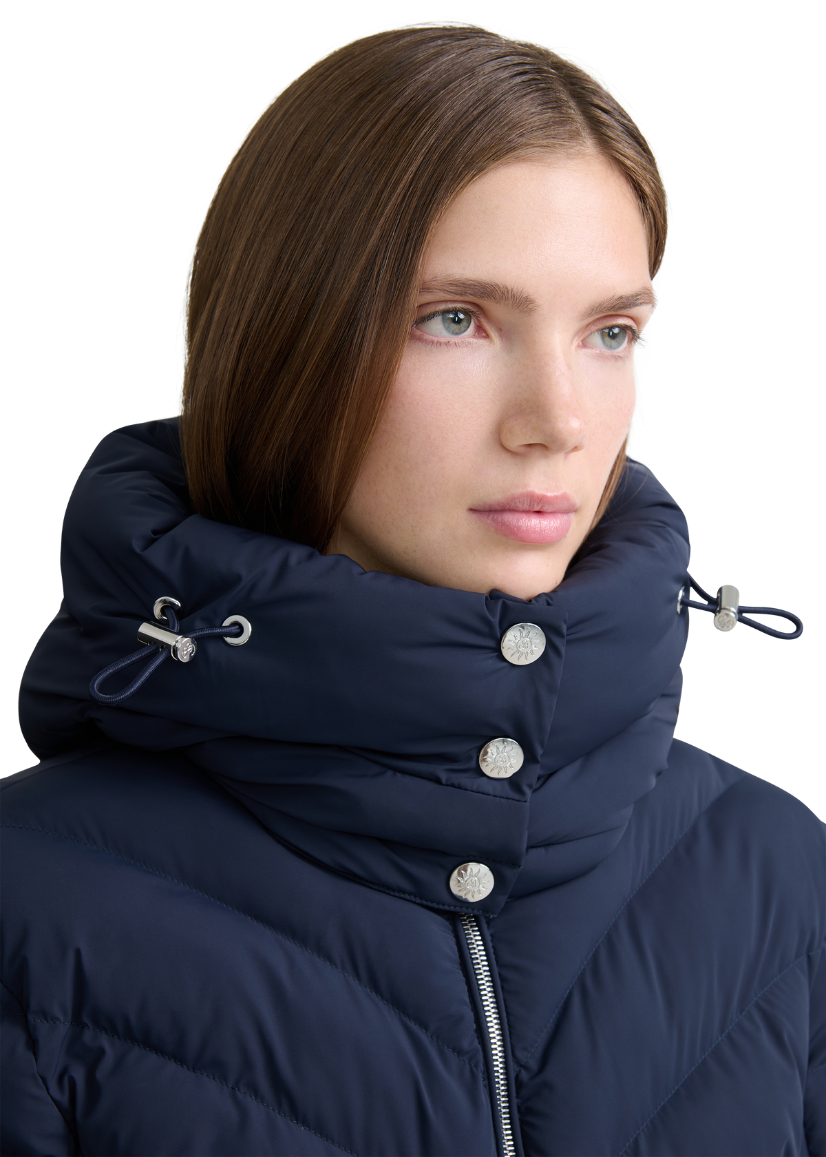Avoriaz Micro Puffer Fitted Jacket - Navy