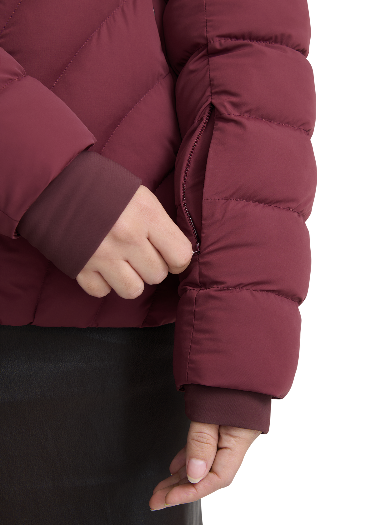 Avoriaz Micro Puffer Fitted Jacket - Port