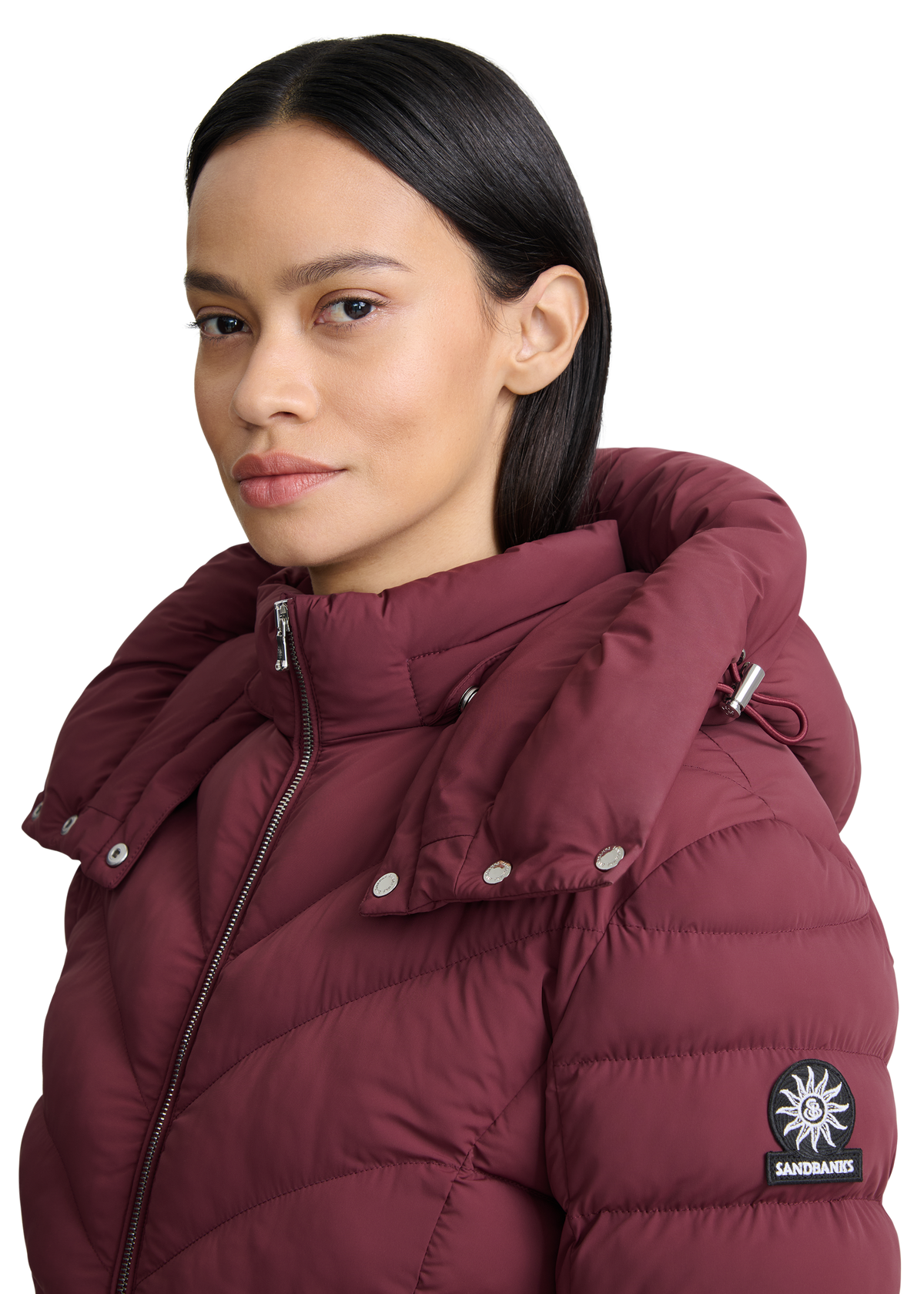 Avoriaz Micro Puffer Fitted Jacket - Port