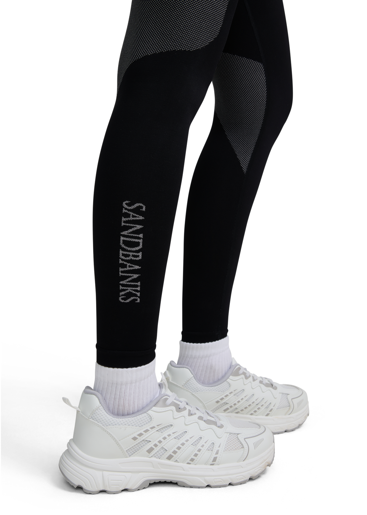 Monogram Stretch Contour Leggings - Black/Anthracite